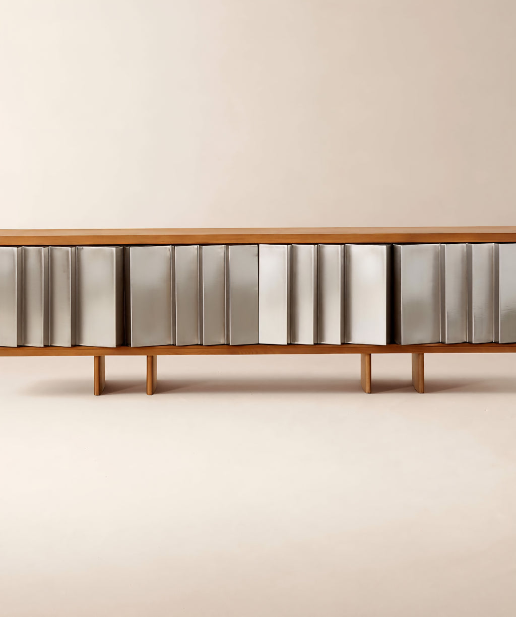 THE ONE × Kibo — Steel and Oak Media Console