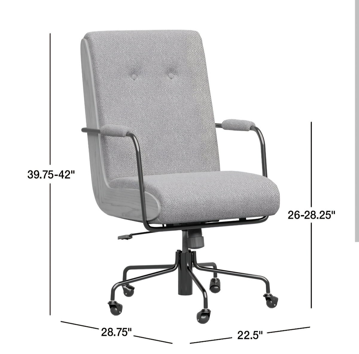THE ONE × Ellison — Green Woven High-Back Office Chair