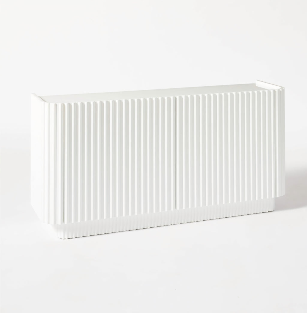 THE ONE × Truffle — White High‑Gloss Lacquered Credenza