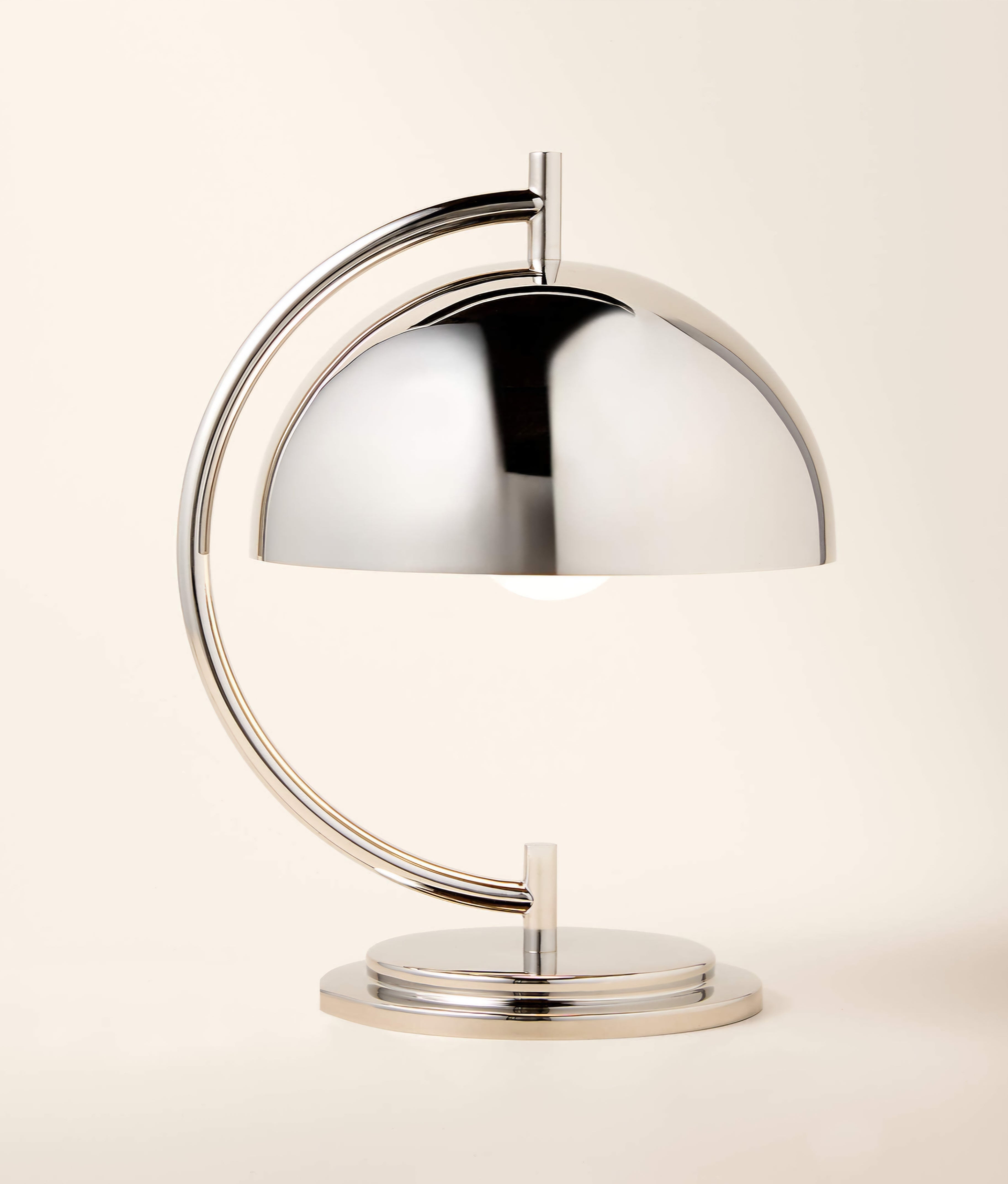 THE ONE × Melani — Polished Nickel Dome Table Lamp