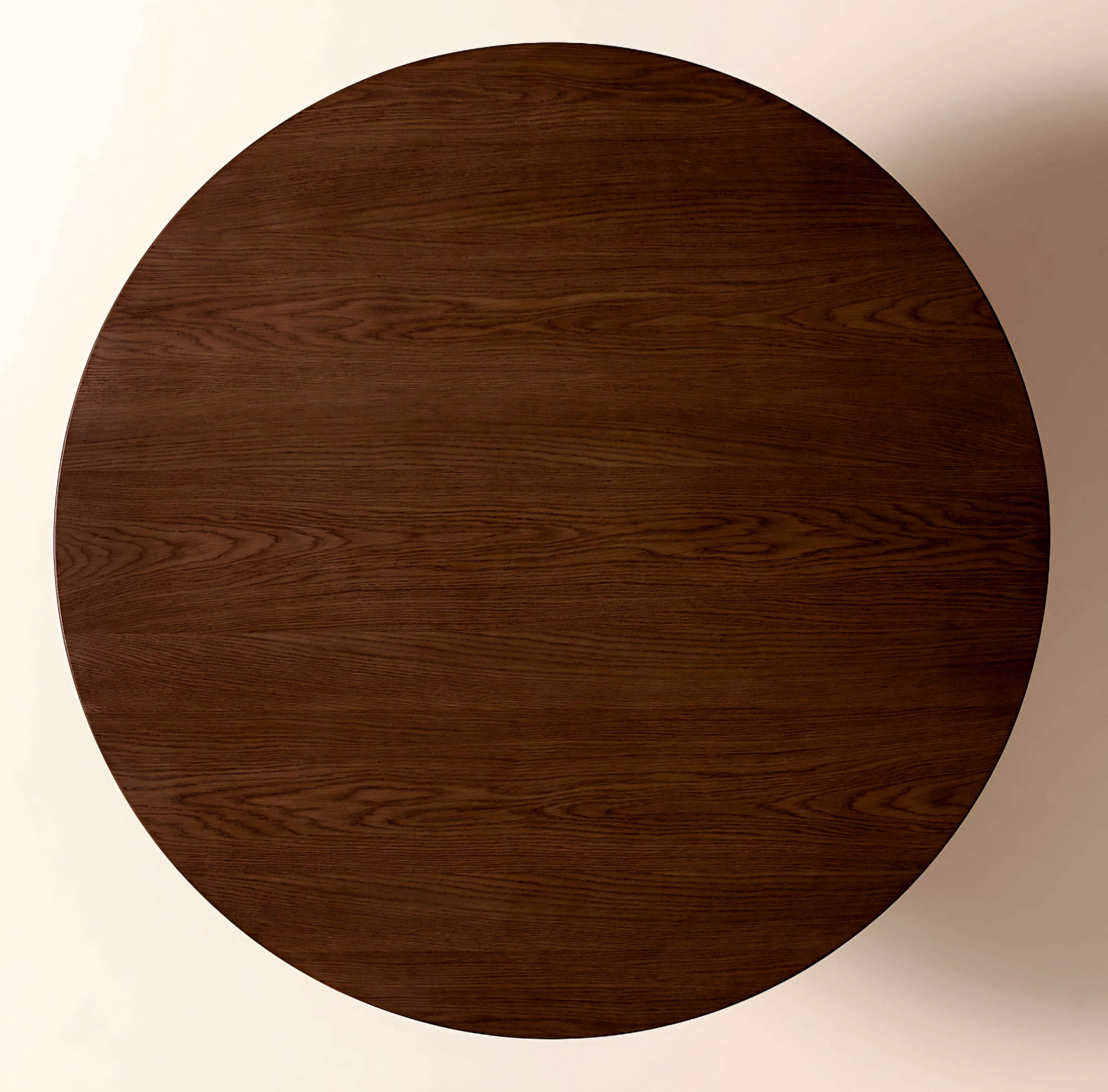 THE ONE × Davison — 55" Round Fluted Dark Oak Dining Table