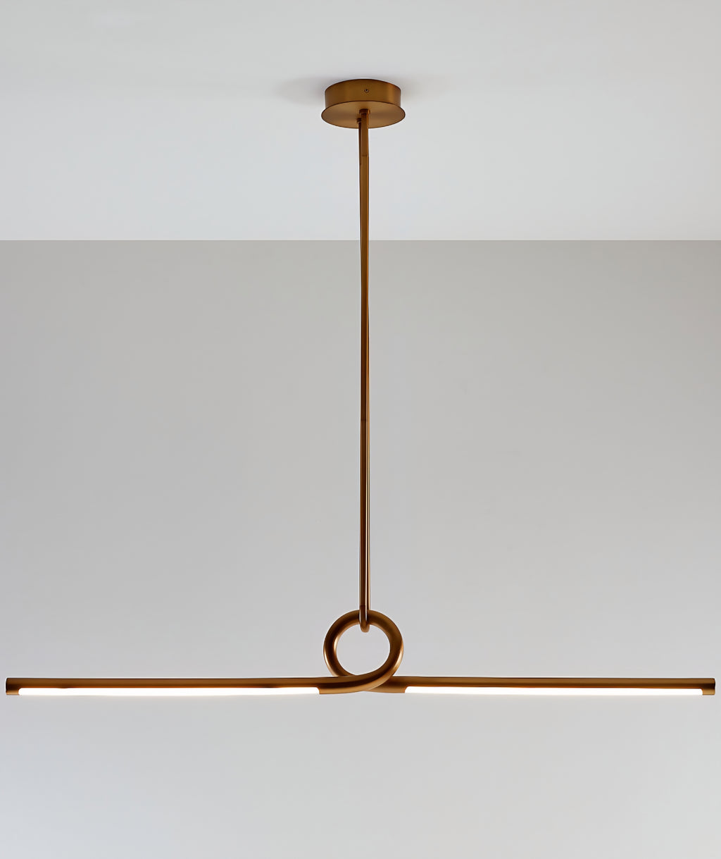 THE ONE × Beau — Brass Linear Pendant Light