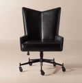 THE ONE × Bowtie — Black Leather Office Chair