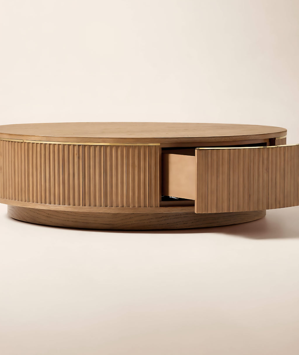 THE ONE × Davison — Fluted Oak Coffee Tables