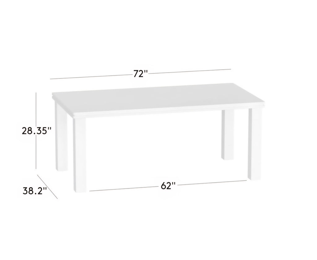 THE ONE × Oakley — Faux Limestone Indoor/Outdoor Dining Table Set with Ivory Sunbrella® Cushions