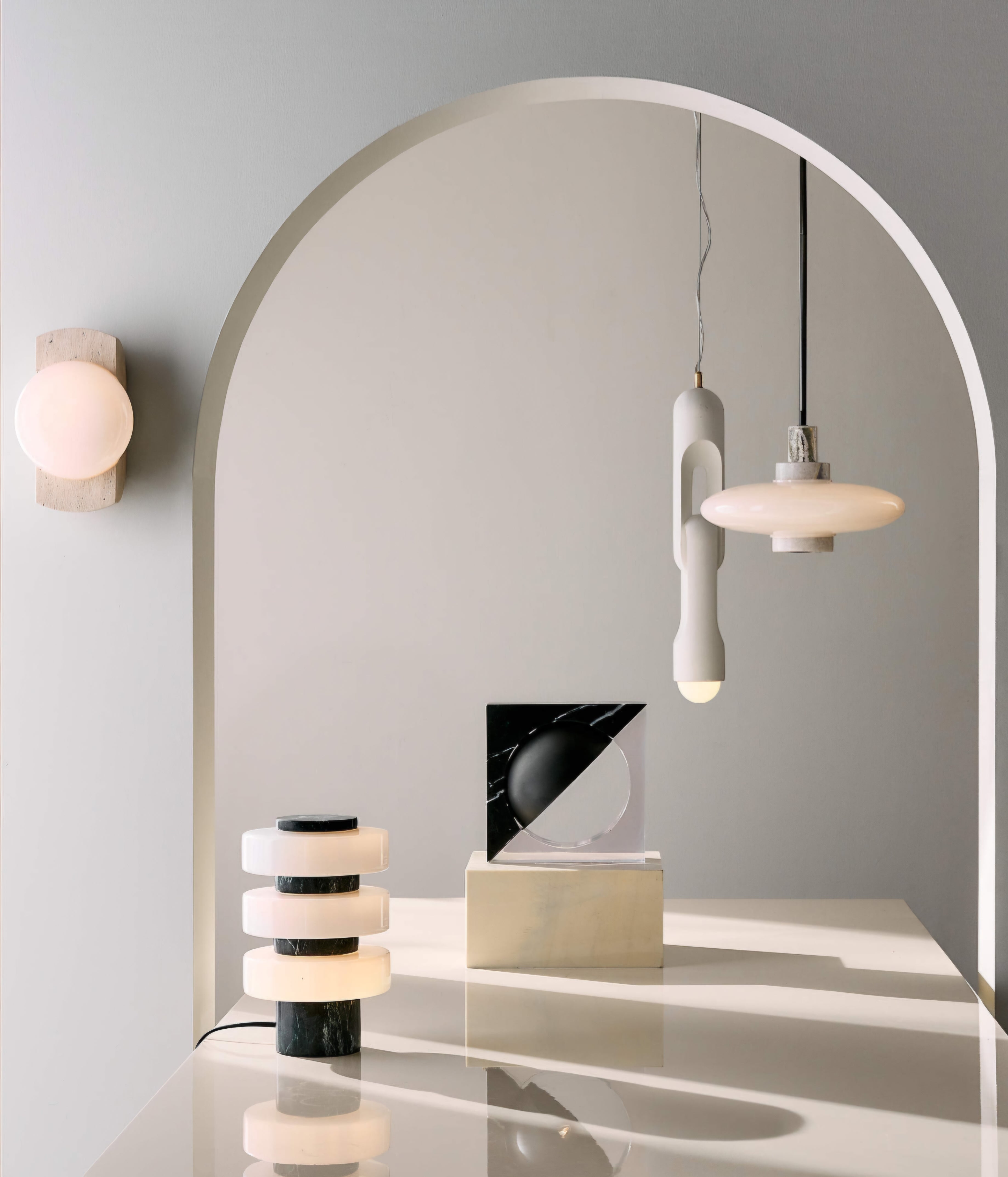 THE ONE × Virgo — Contrast Marble Pendant Light