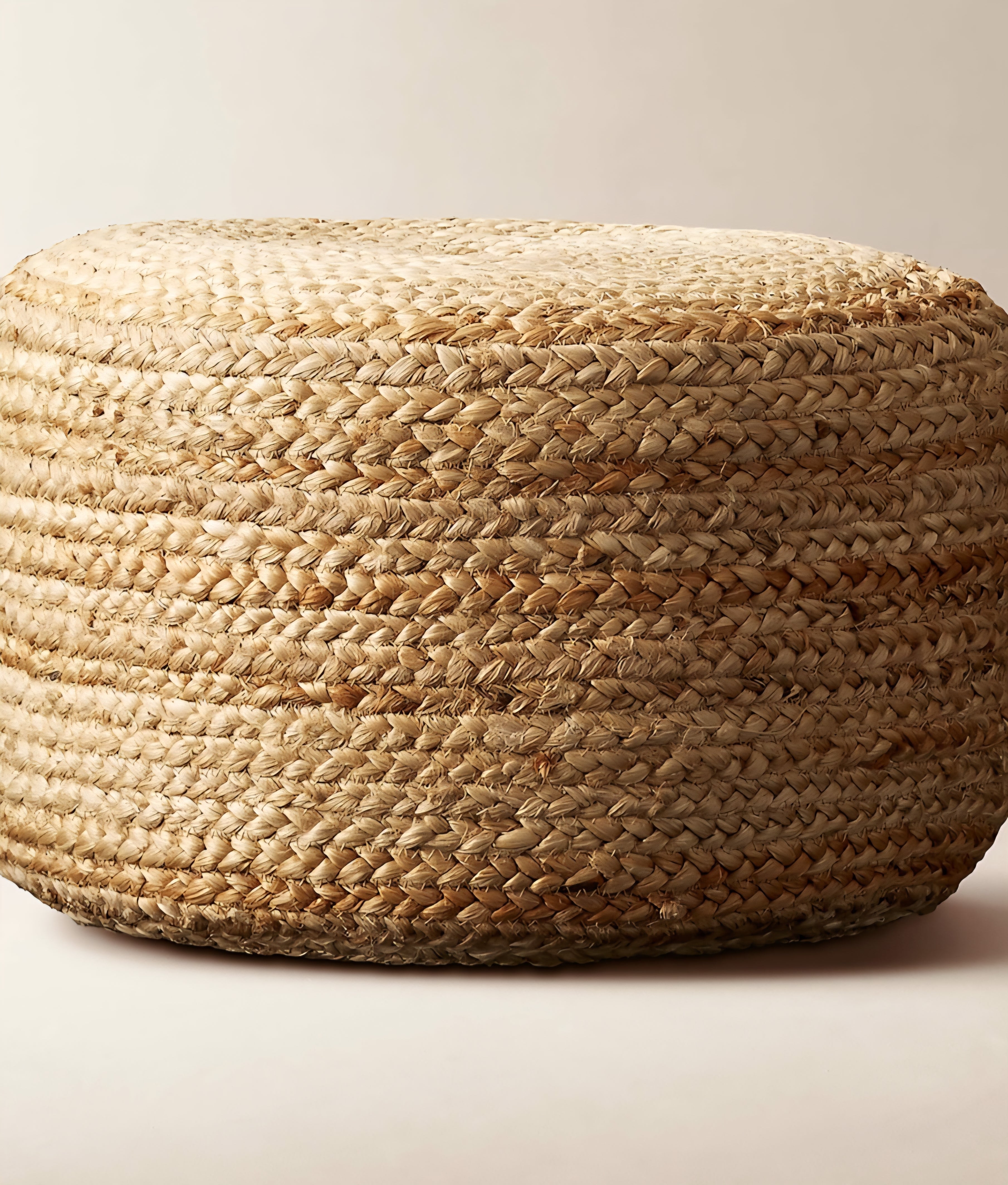 THE ONE × Braided — Natural Jute Pouf