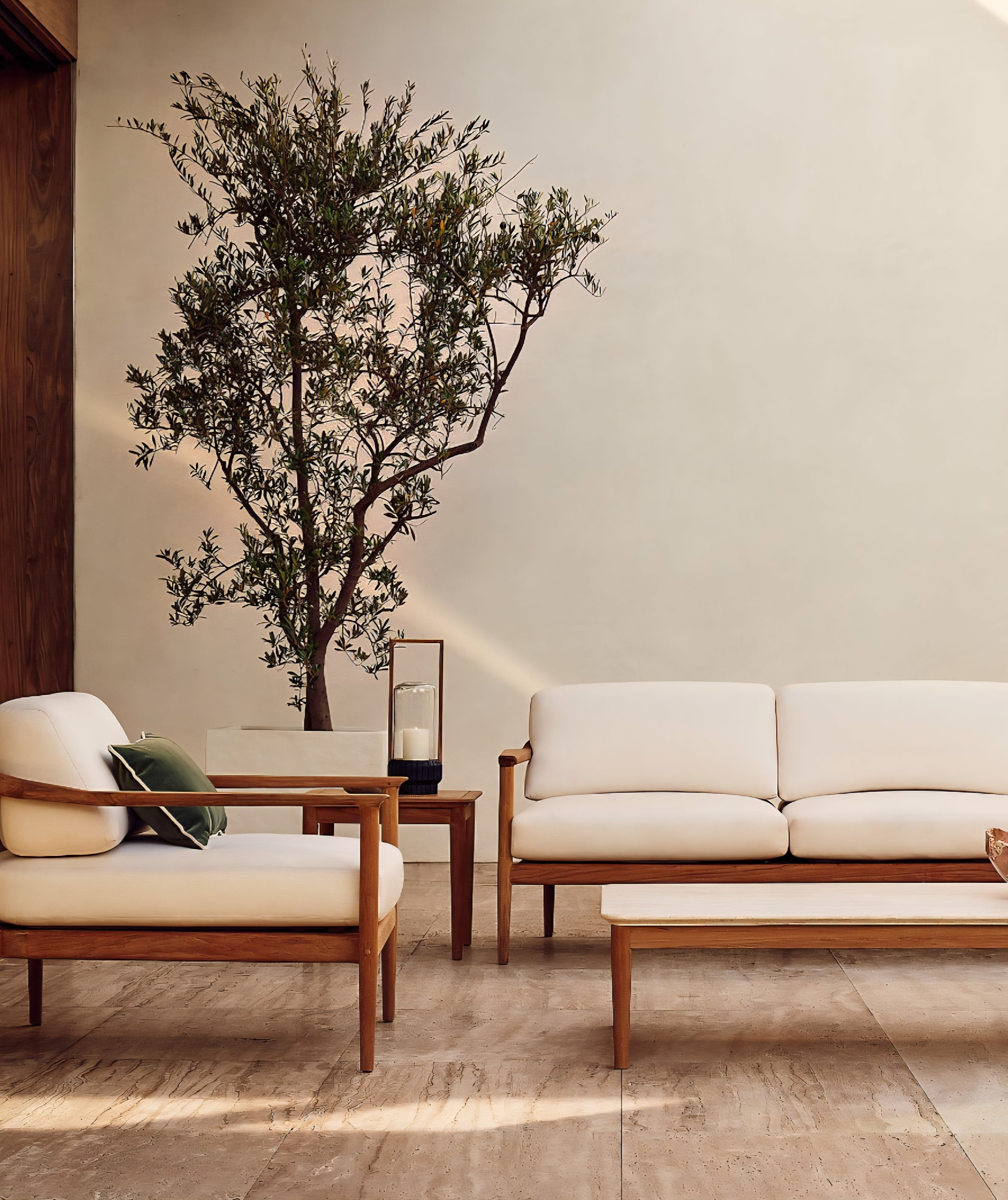 THE ONE × Tide —Outdoor Sectional Collection with Ivory Sunbrella® Cushions