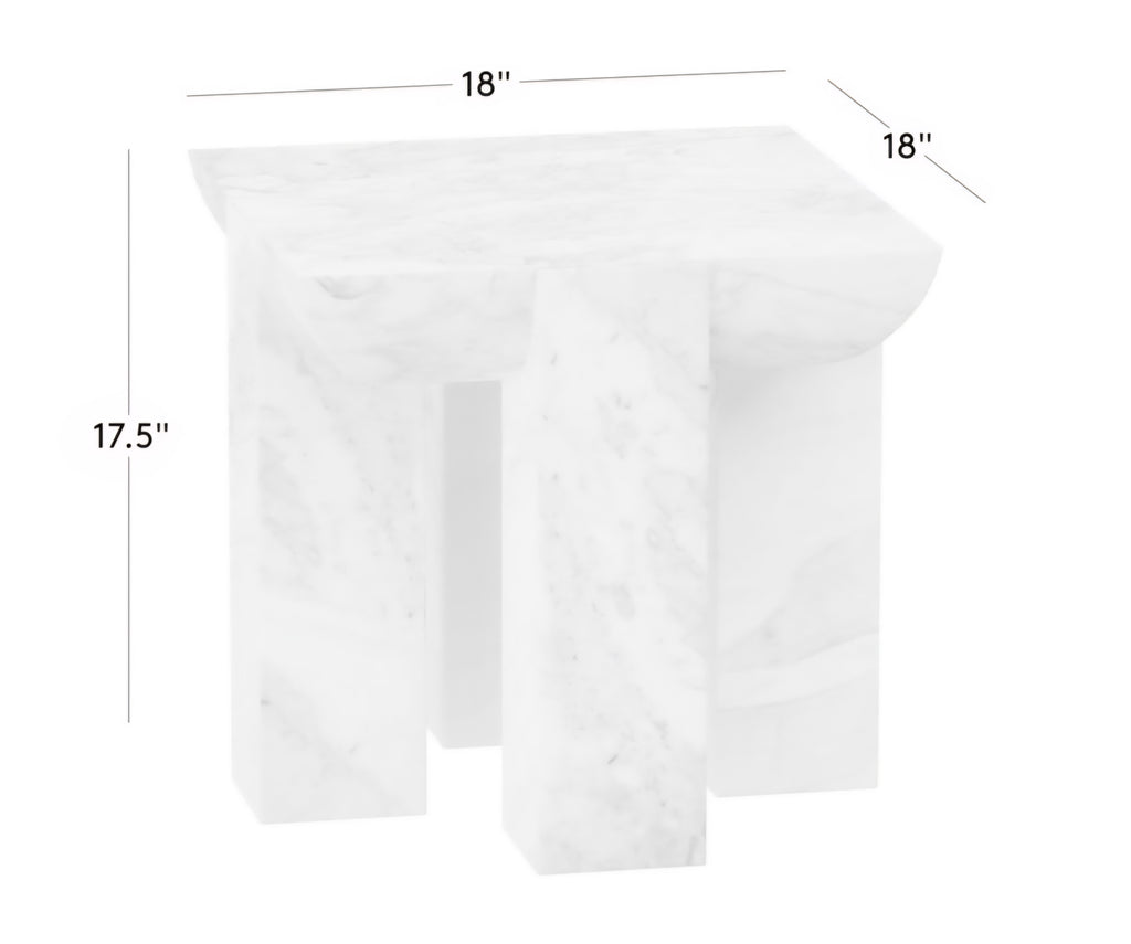THE ONE × Marlo — Marble Side Table