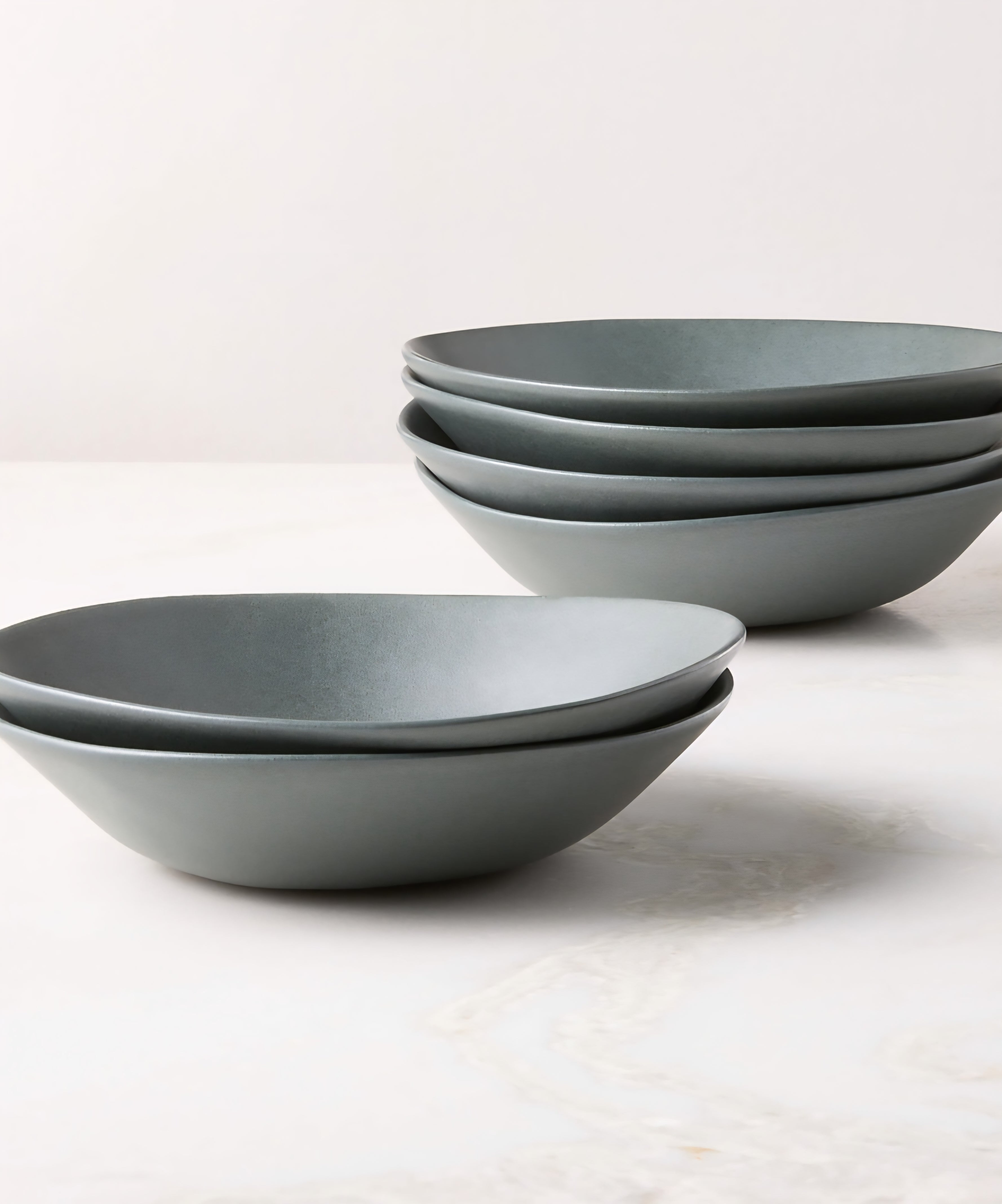 THE ONE × Selene — Ivory Stoneware Soup & Pasta Bowls