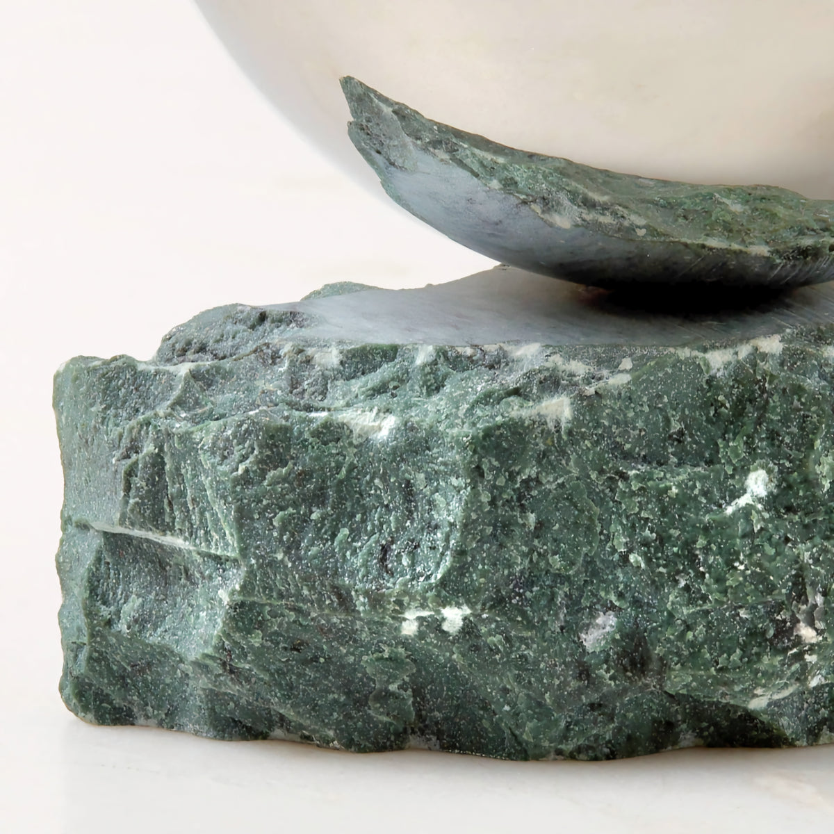 THE ONE × Laftin — Stainless Steel and Green Marble Snack Bowl