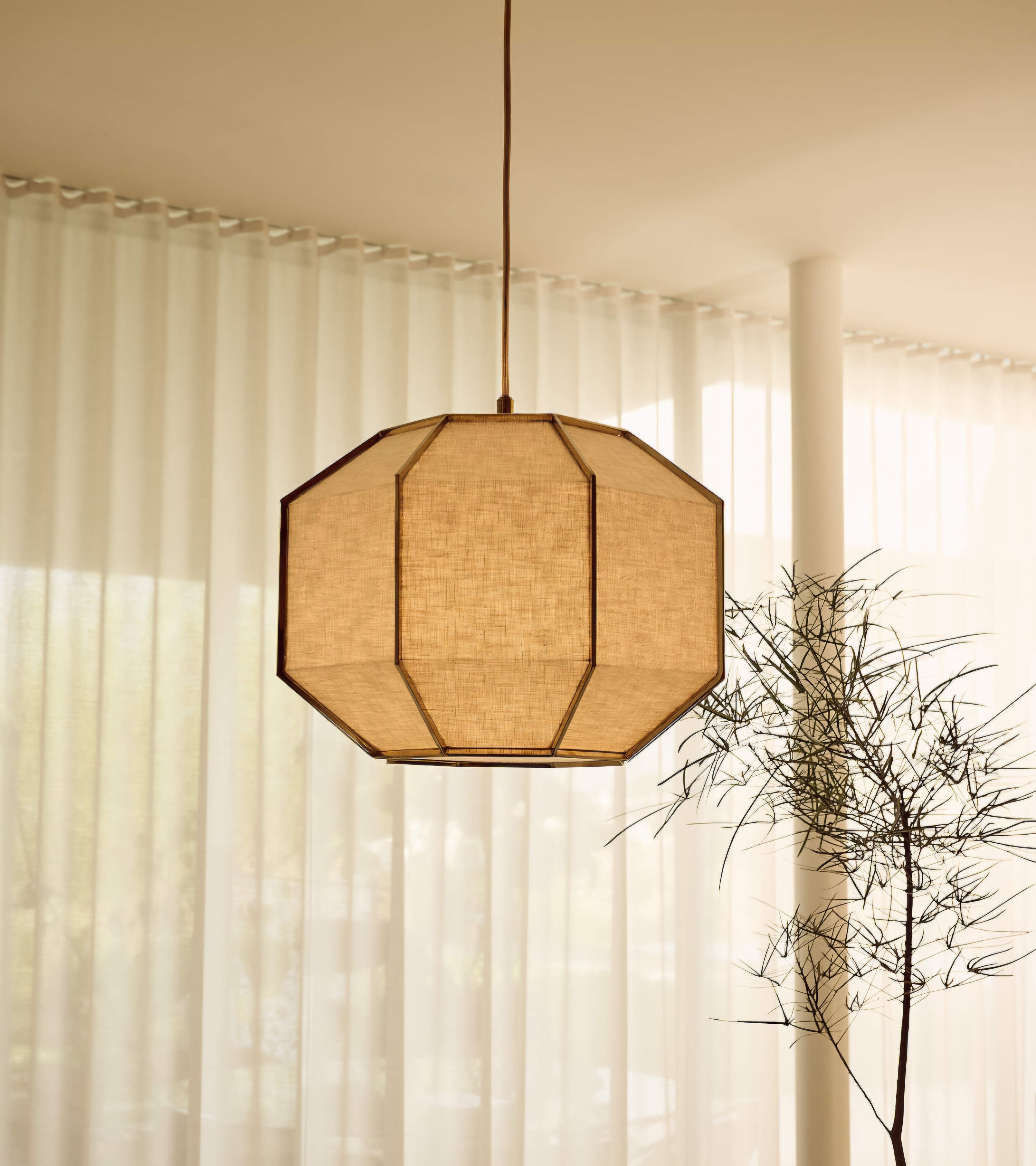 THE ONE × Blisse — Natural Linen Pendant Light