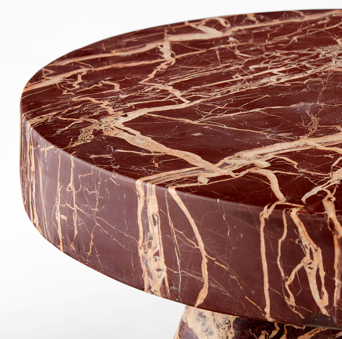 THE ONE × Jaxx — Round Marble Side Table