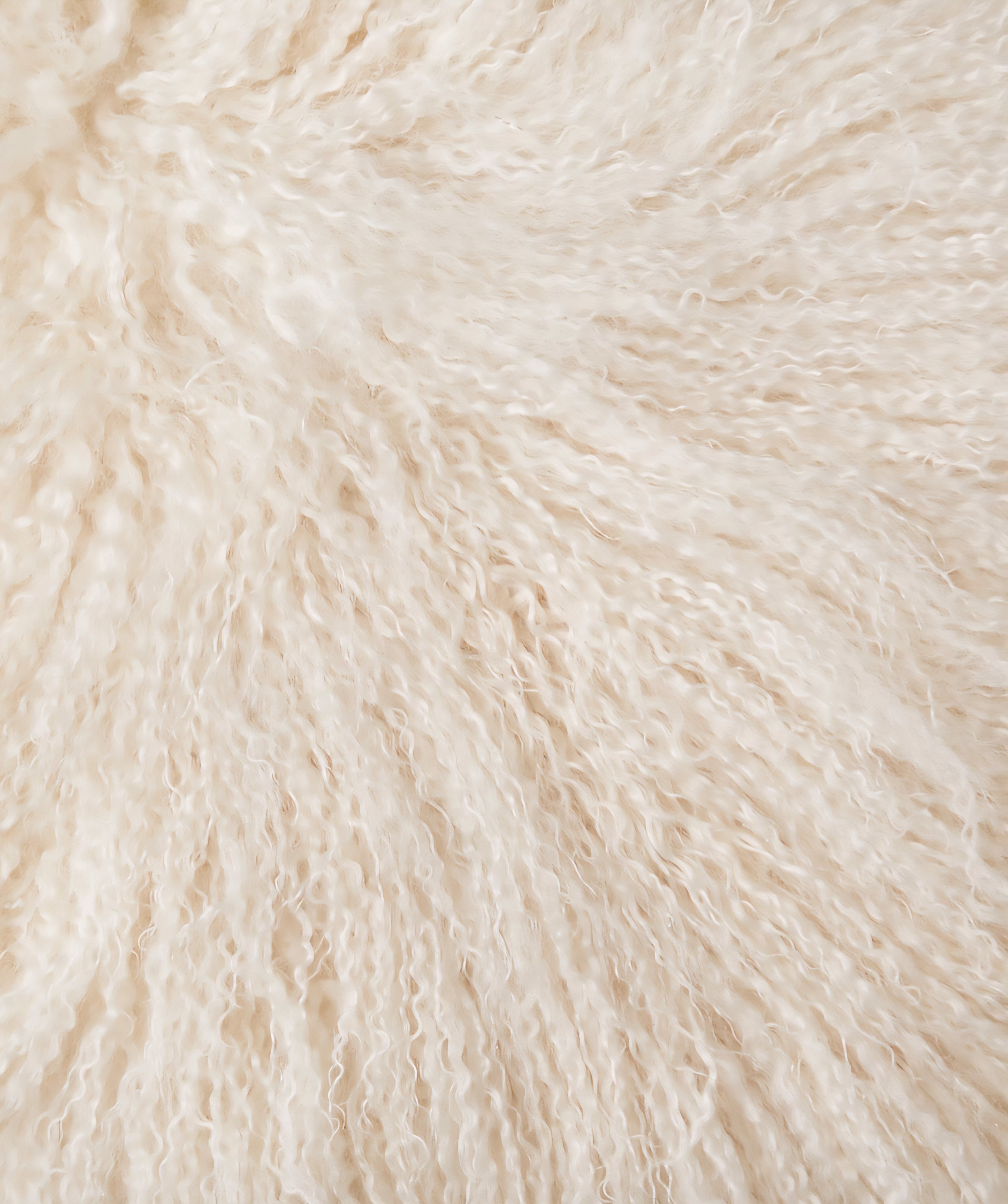 THE ONE × Mongolian Sheepskin Ottoman