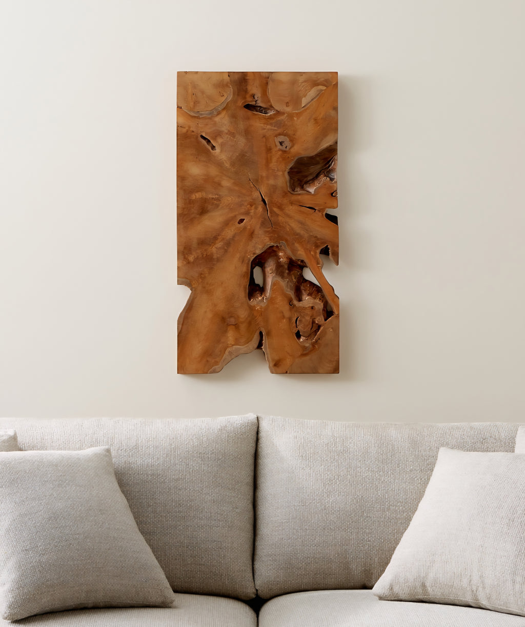 THE ONE × Slice — Teak Wall Art (19"x35")