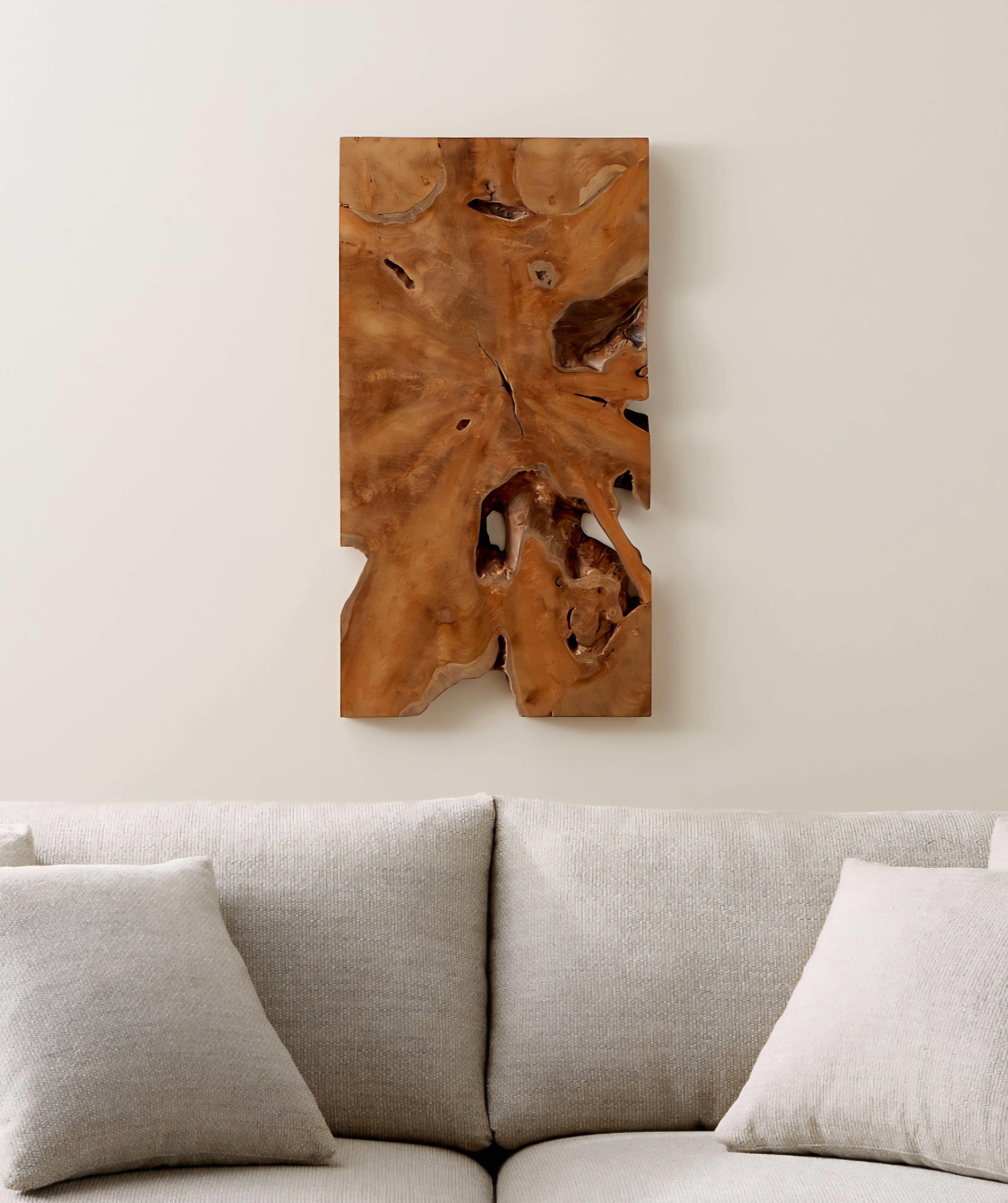 THE ONE × Slice — Teak Wall Art (19"x35")