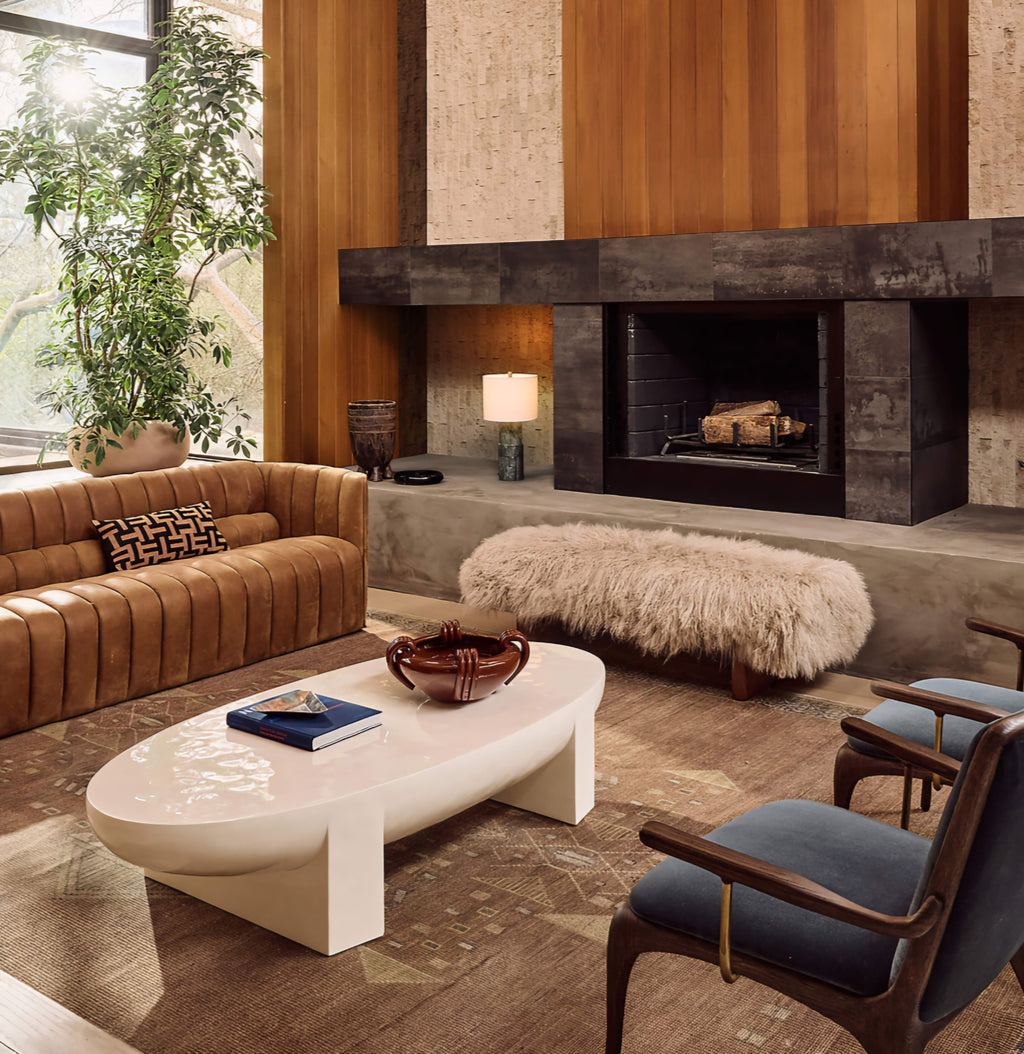 THE ONE × Colby — Faux Mohair Accent Chair