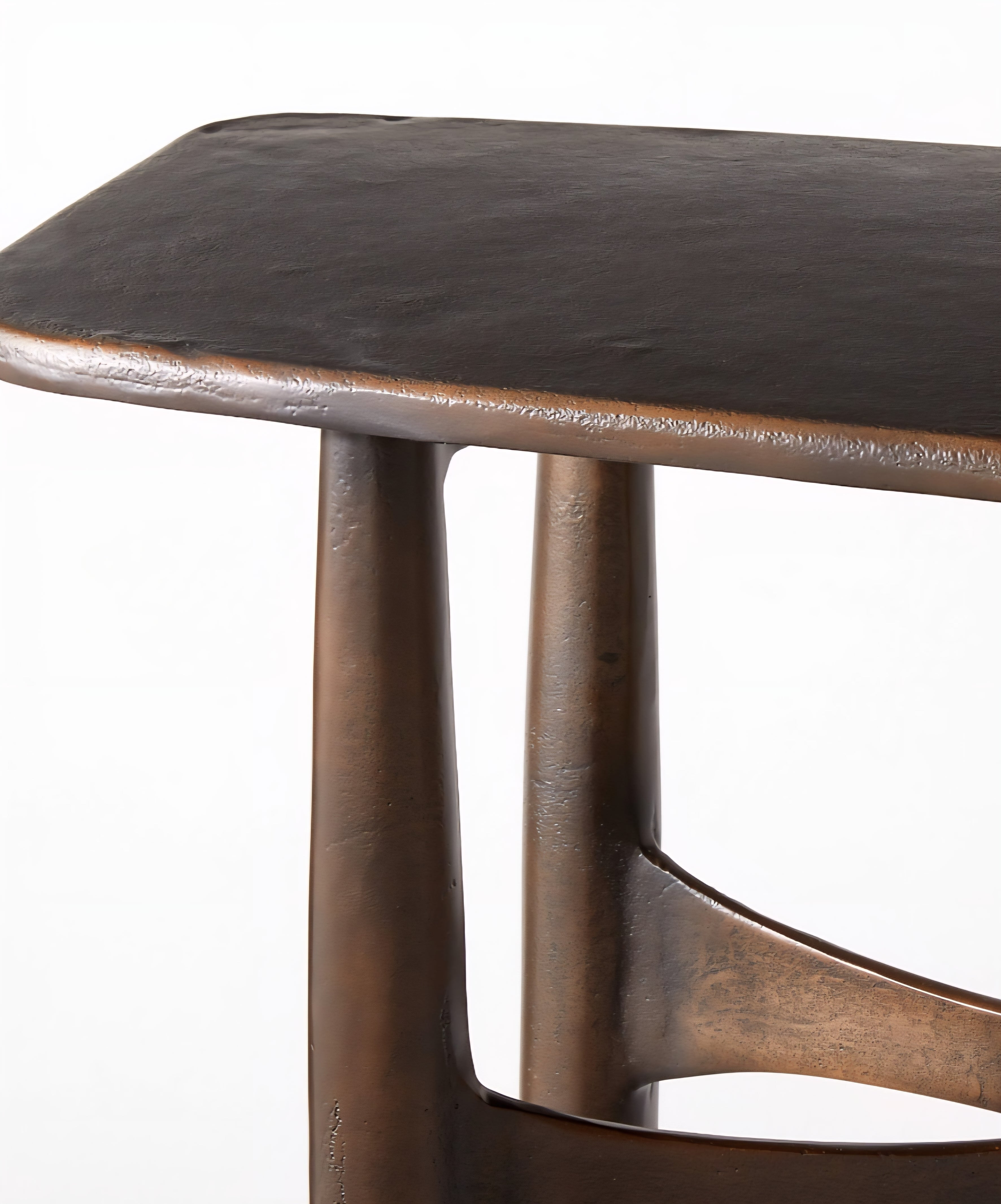 THE ONE × Bixby — White Cast Aluminum Console Table