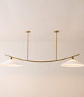 THE ONE × Leo — 2-Light Aged Brass Pendant Light