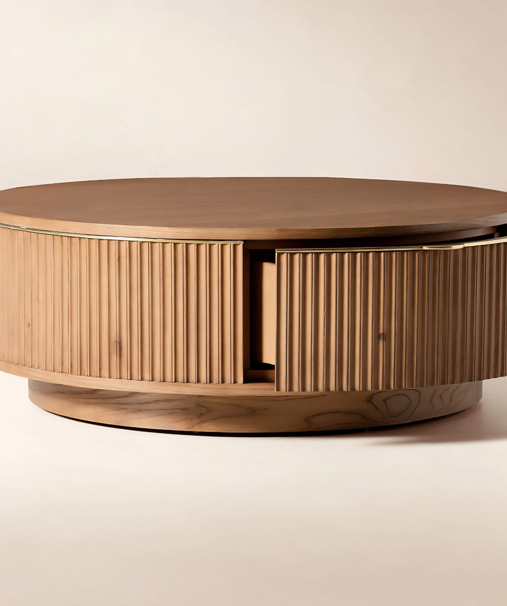THE ONE × Davison — Fluted Oak Coffee Tables