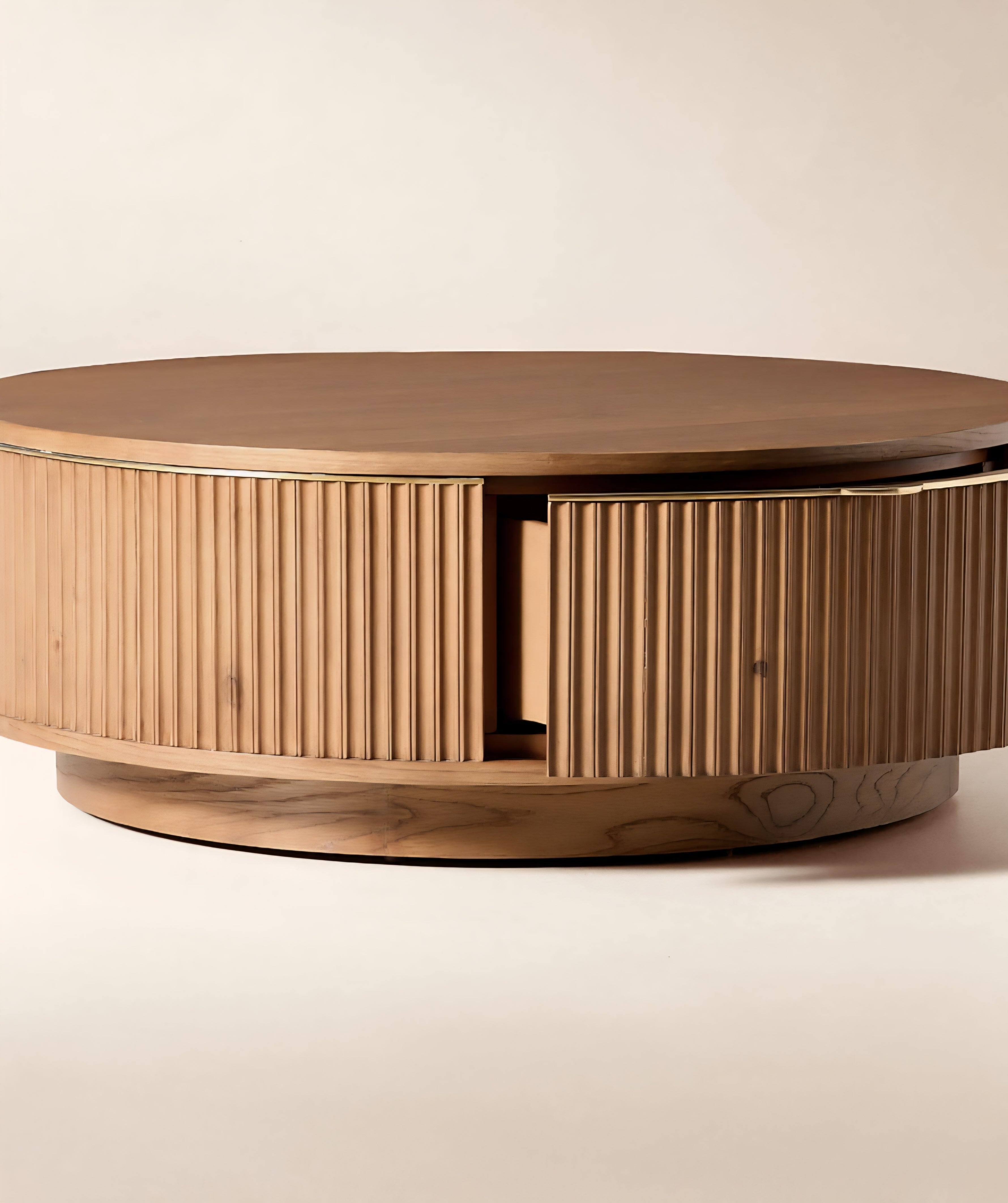 THE ONE × Davison — Fluted Oak Coffee Tables