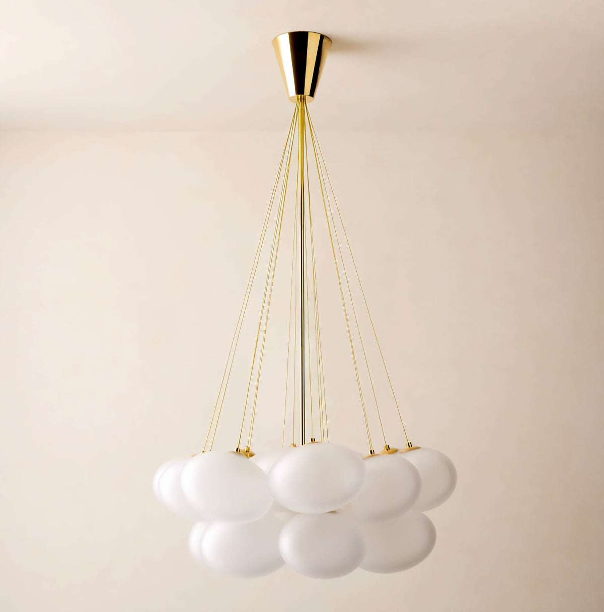 THE ONE × Corvina — Unlacquered Polished Brass Chandelier