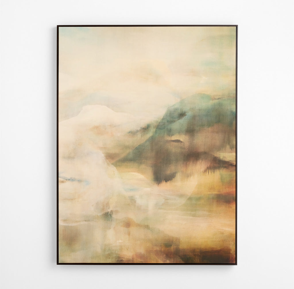 THE ONE × Acantilados marinos — Arte de pared enmarcado (49"x65")