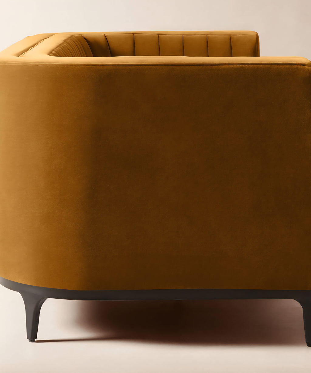 THE ONE × Ambroise — Light Taupe Velvet Sofa