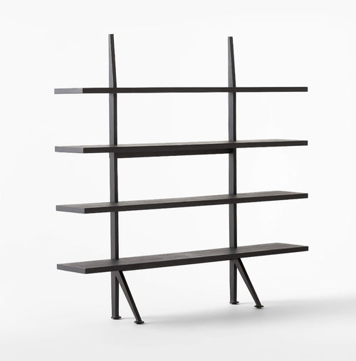 THE ONE × Azzurra — Black Metal and Wood Bookshelf