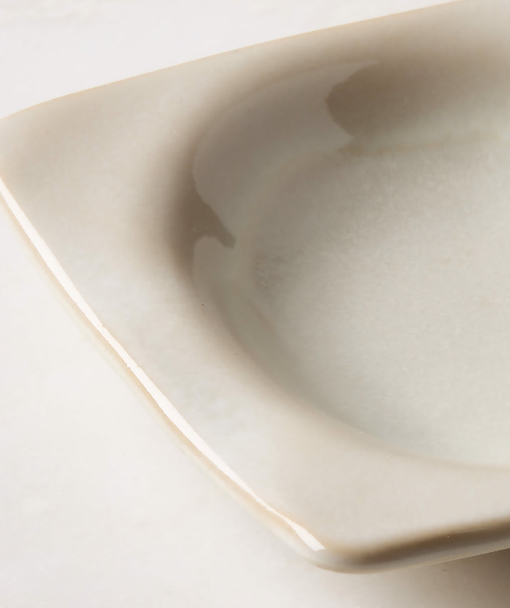 THE ONE × Drift — Rectangular Ivory 3‑Section Divided Serving Platter