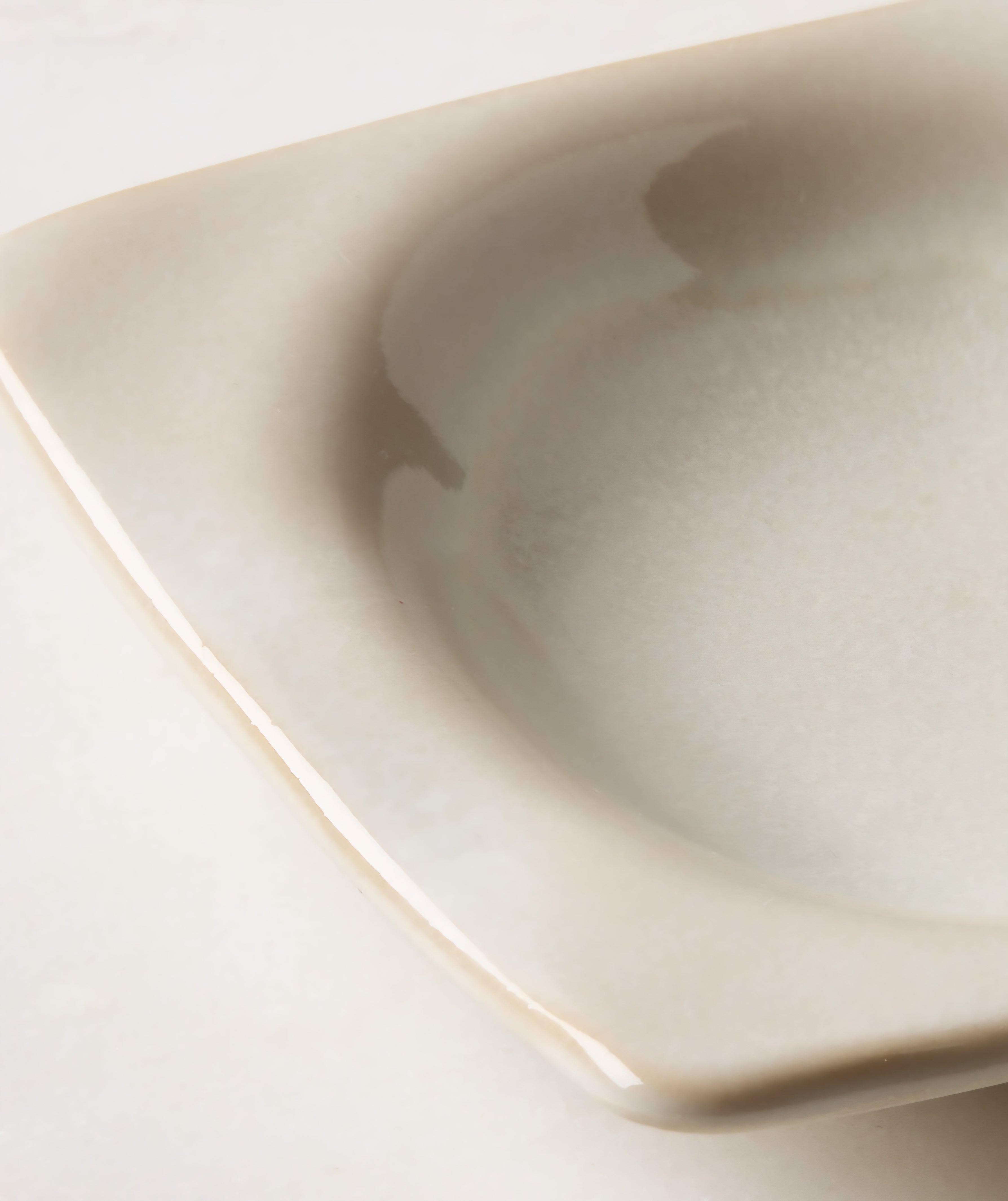 THE ONE × Drift — Rectangular Ivory 3‑Section Divided Serving Platter