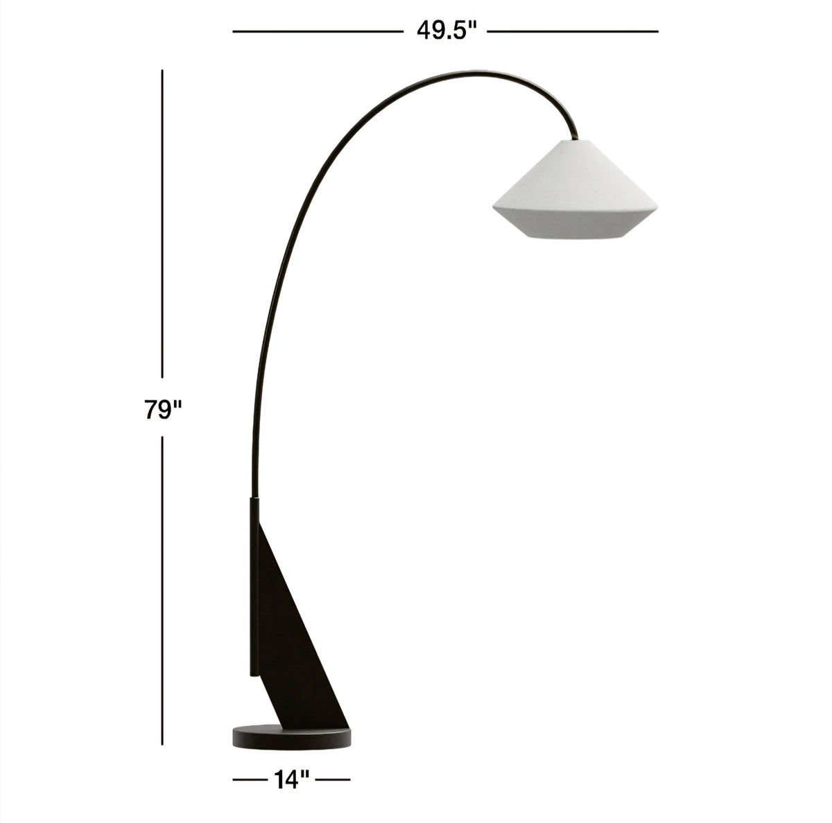 THE ONE × Avenir — Arc-Stehlampe „Dark Bronze“ (79″)