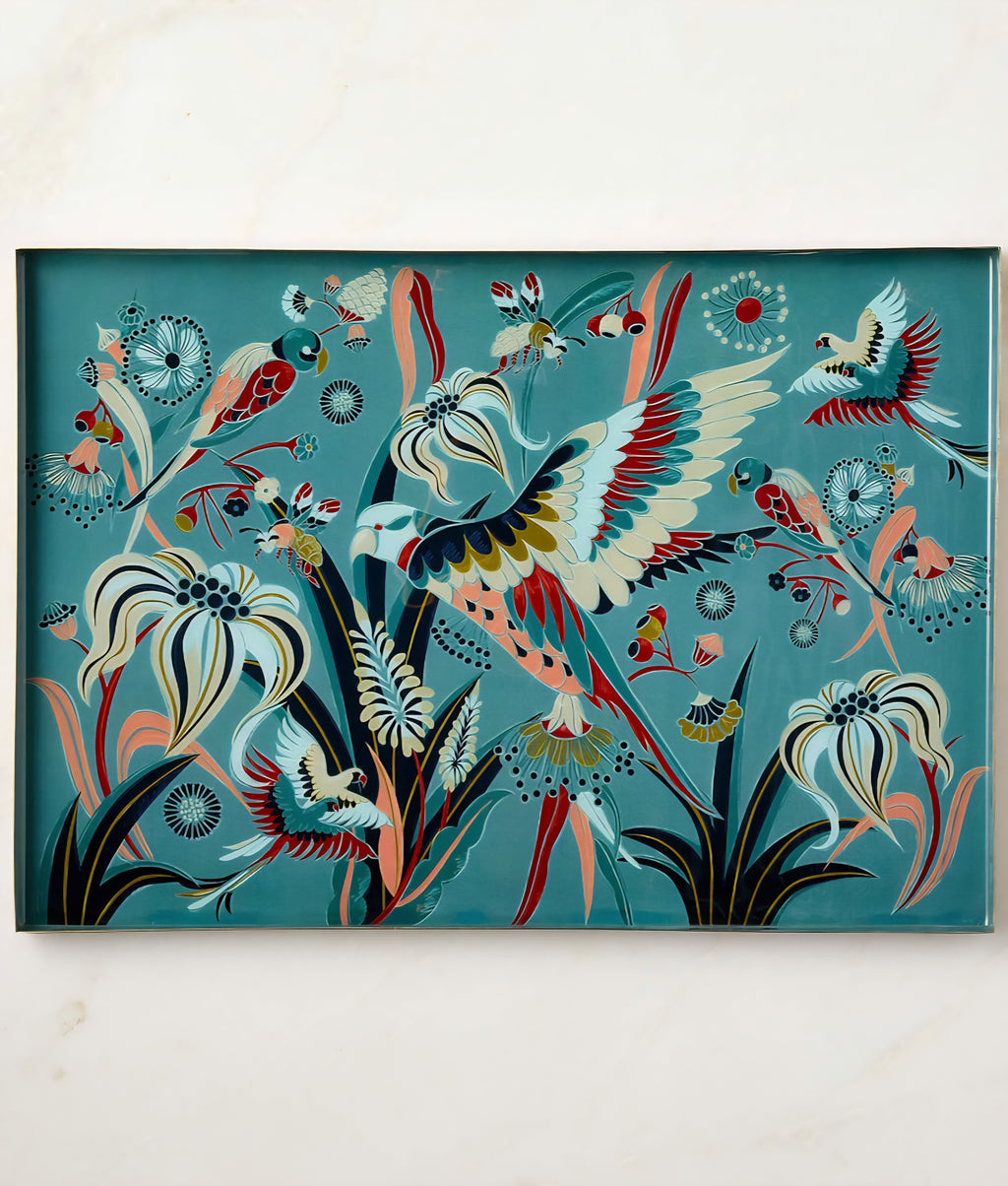 THE ONE × Le Paradis — Rectangular Stainless Steel and Enamel Serving Tray