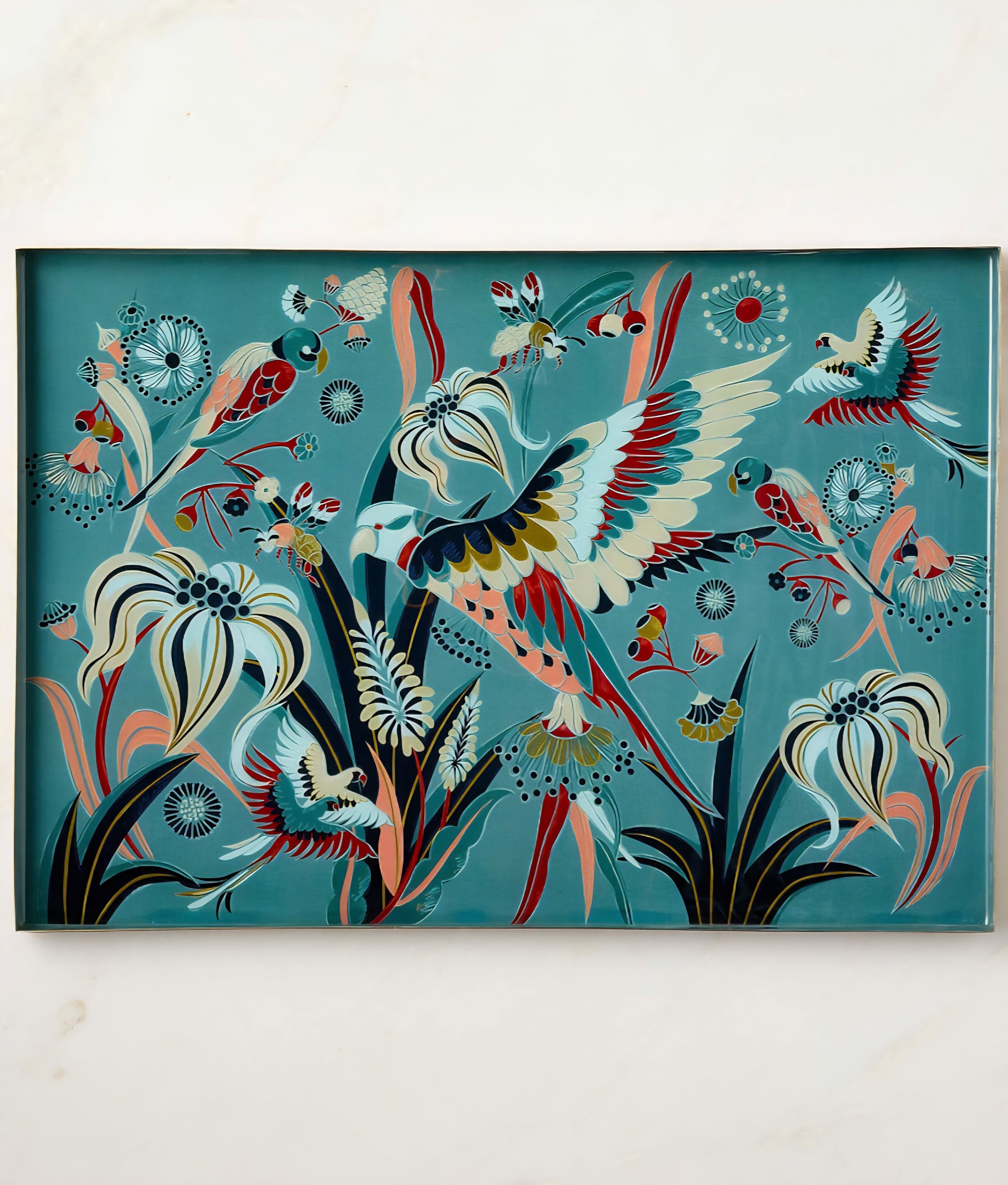 THE ONE × Le Paradis — Rectangular Stainless Steel and Enamel Serving Tray