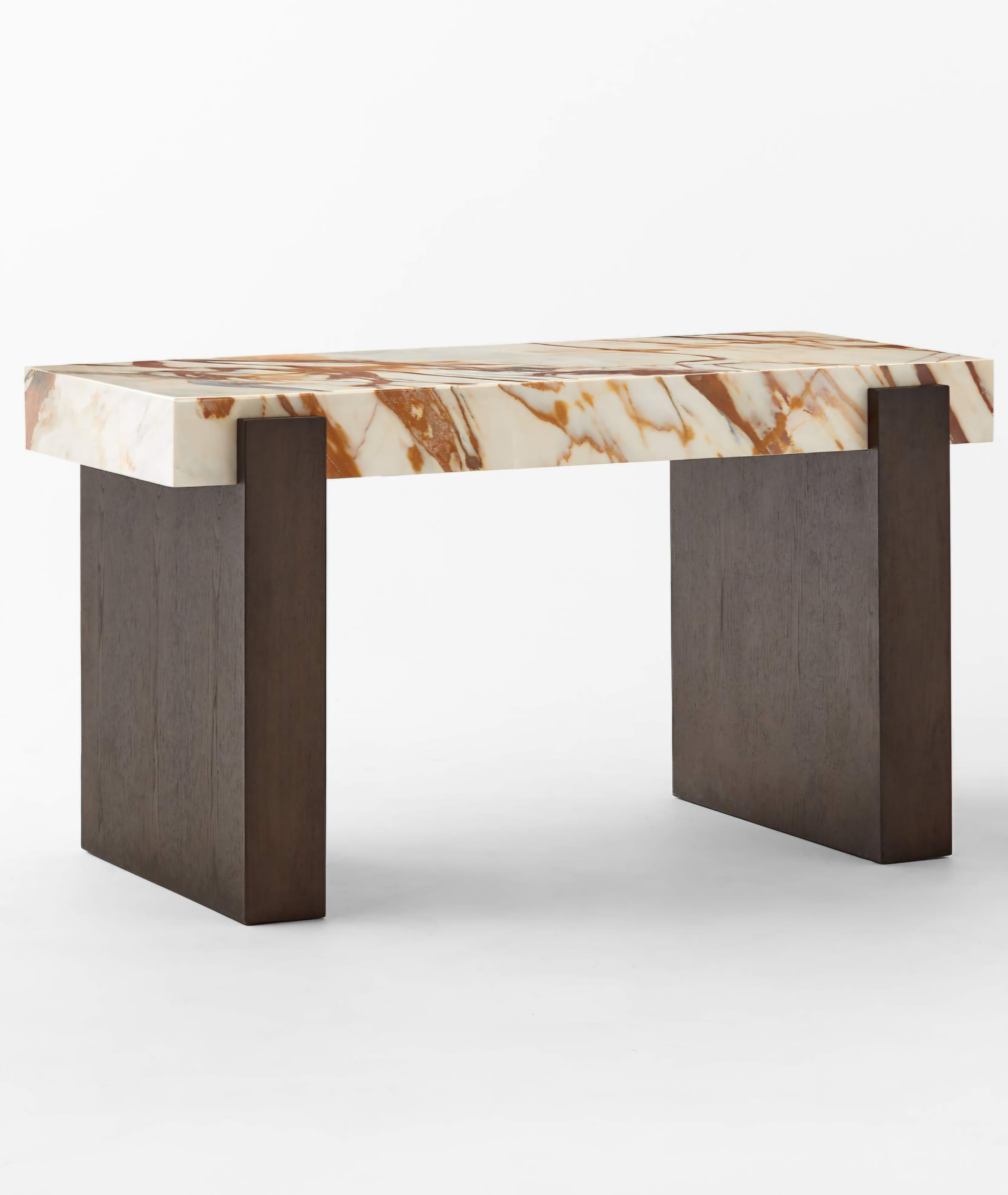 THE ONE × Spesso — 54" 2-Drawer Marble and Walnut Desk