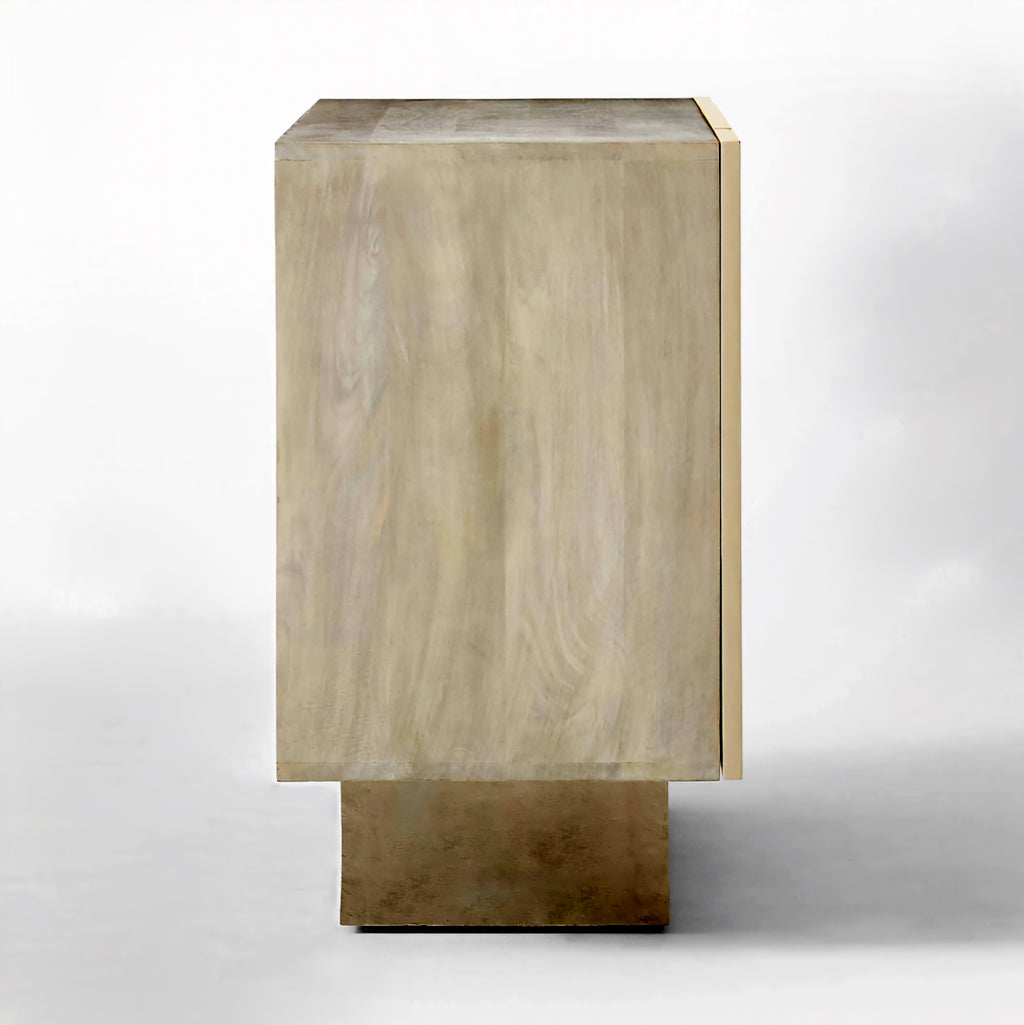 THE ONE × Benoit — Enameled White Wood Credenza