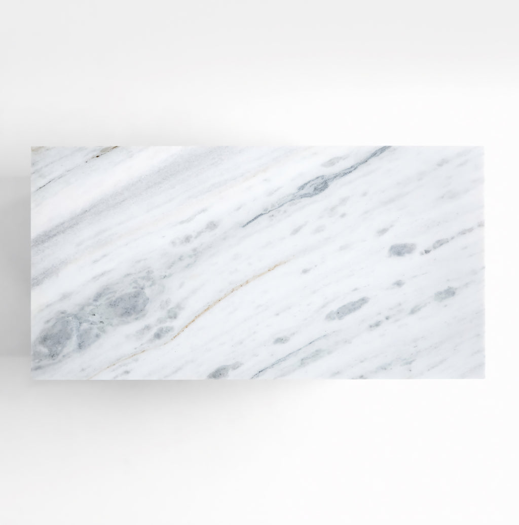 THE ONE × Terra — Marble Top Kitchen Island with Storage (78")