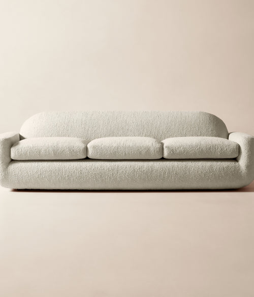 THE ONE × Aldine — Ivory Boucle Textured Sofa