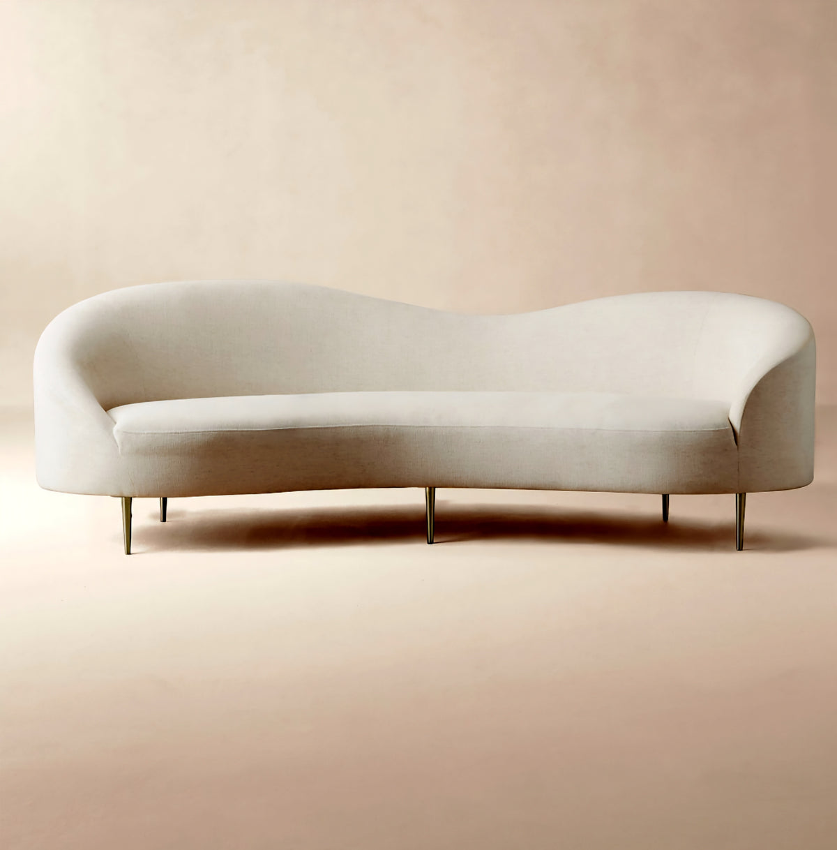 THE ONE × Curvo — White Performance Fabric Sofa by Goop