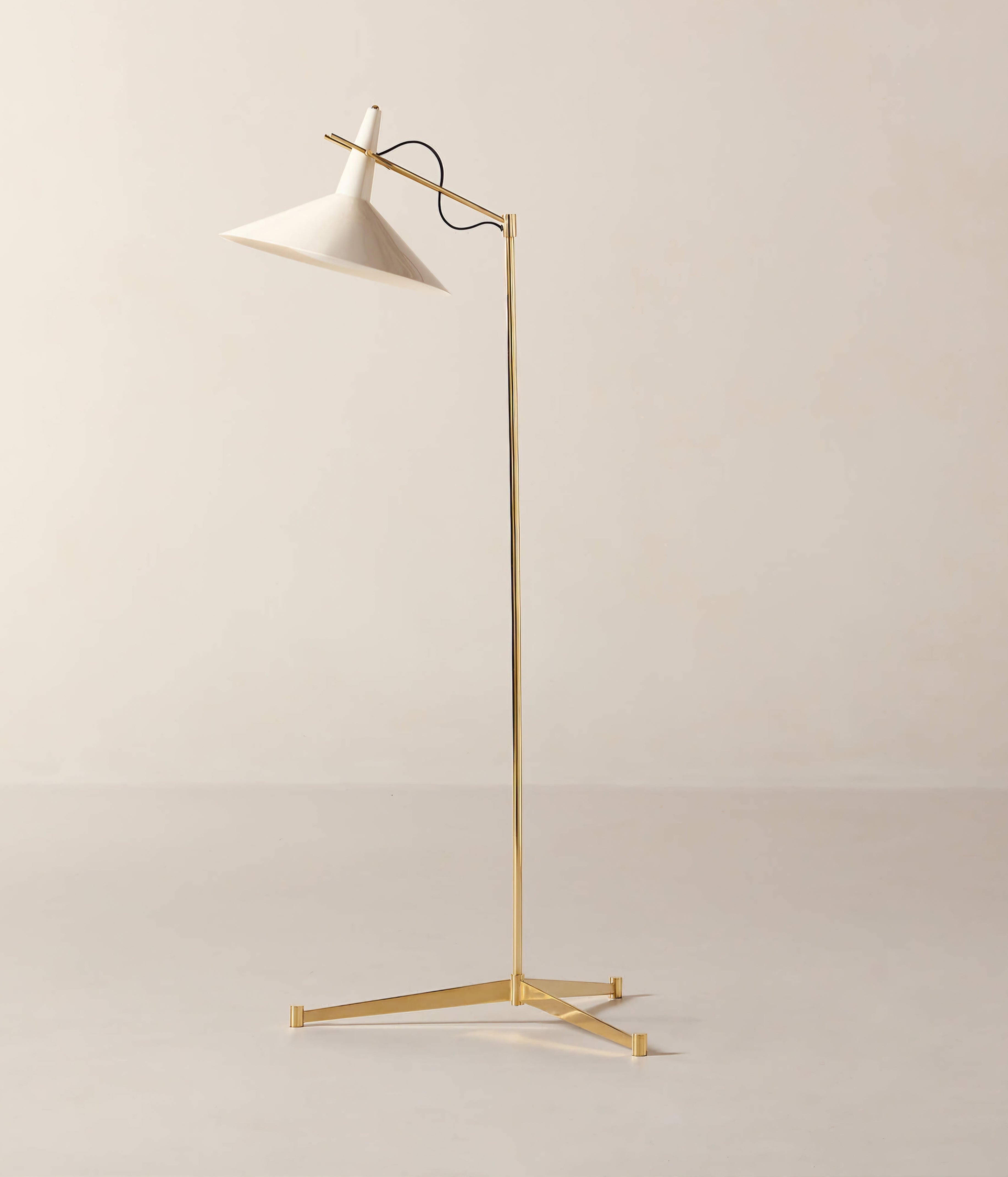 THE ONE × Exposior — Unlacquered Brass Task Floor Lamp Model E11