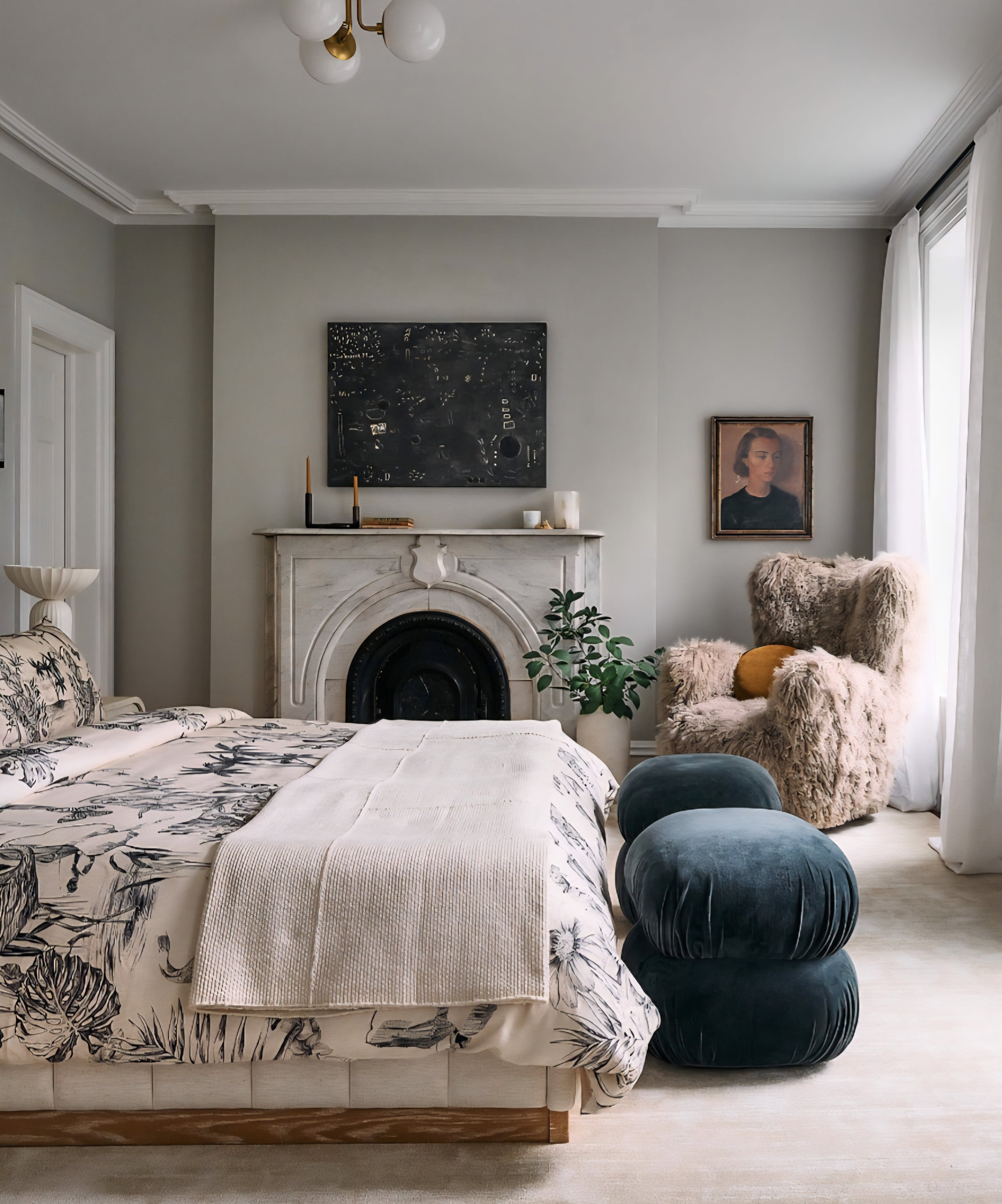 THE ONE × Mongolian Sheepskin Accent Chair