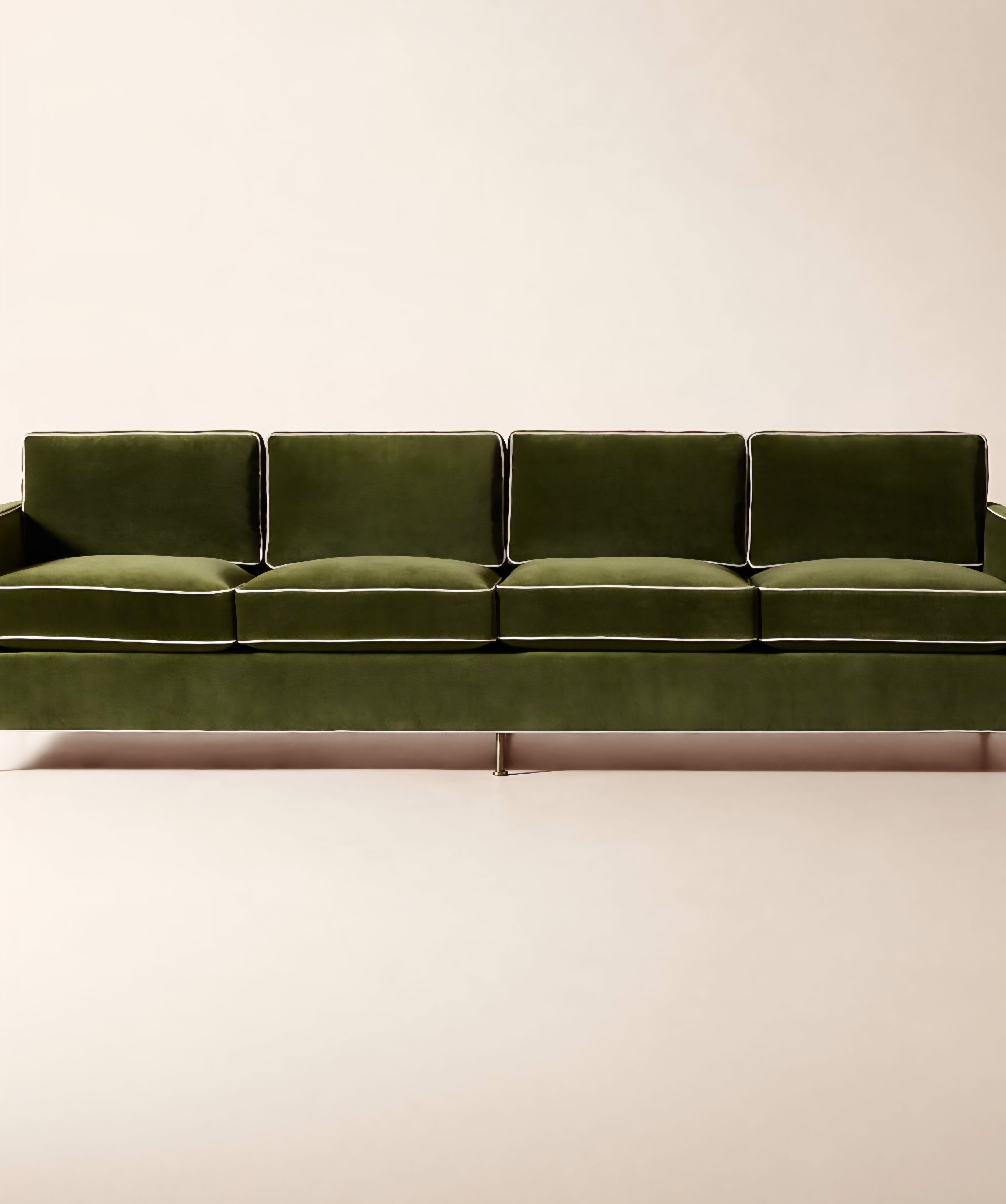 THE ONE × Brett — Jade Green Velvet Sofa