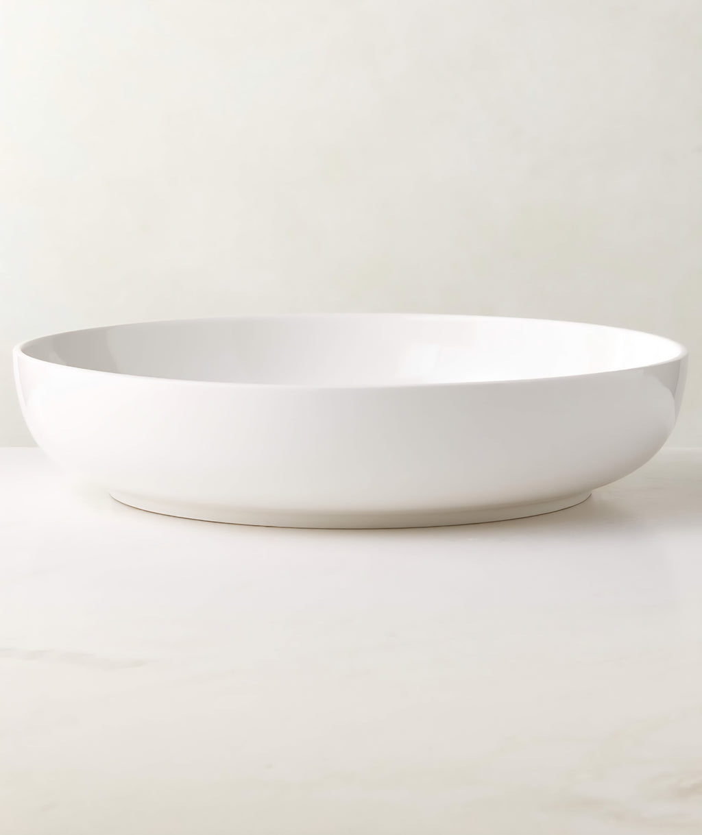 THE ONE × Contact — White Ceramic Serving Bowl