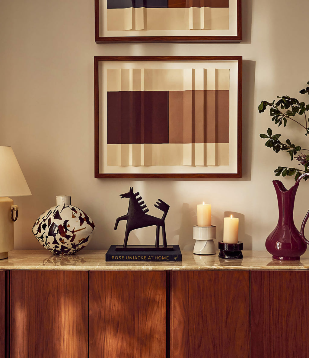 THE ONE × Georgie — Vellum Table Lamp With Brass Rings