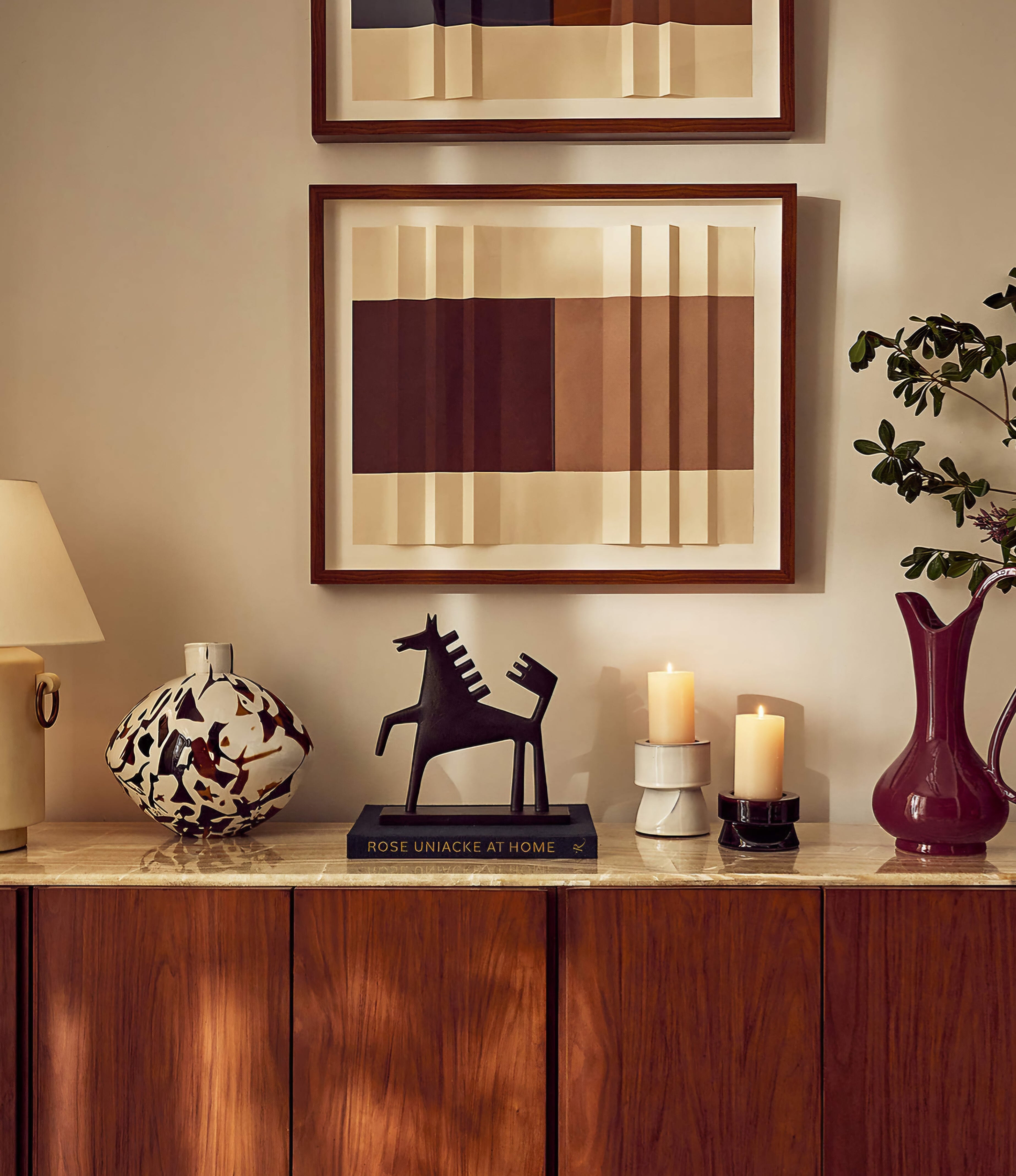 THE ONE × Georgie — Vellum Table Lamp With Brass Rings