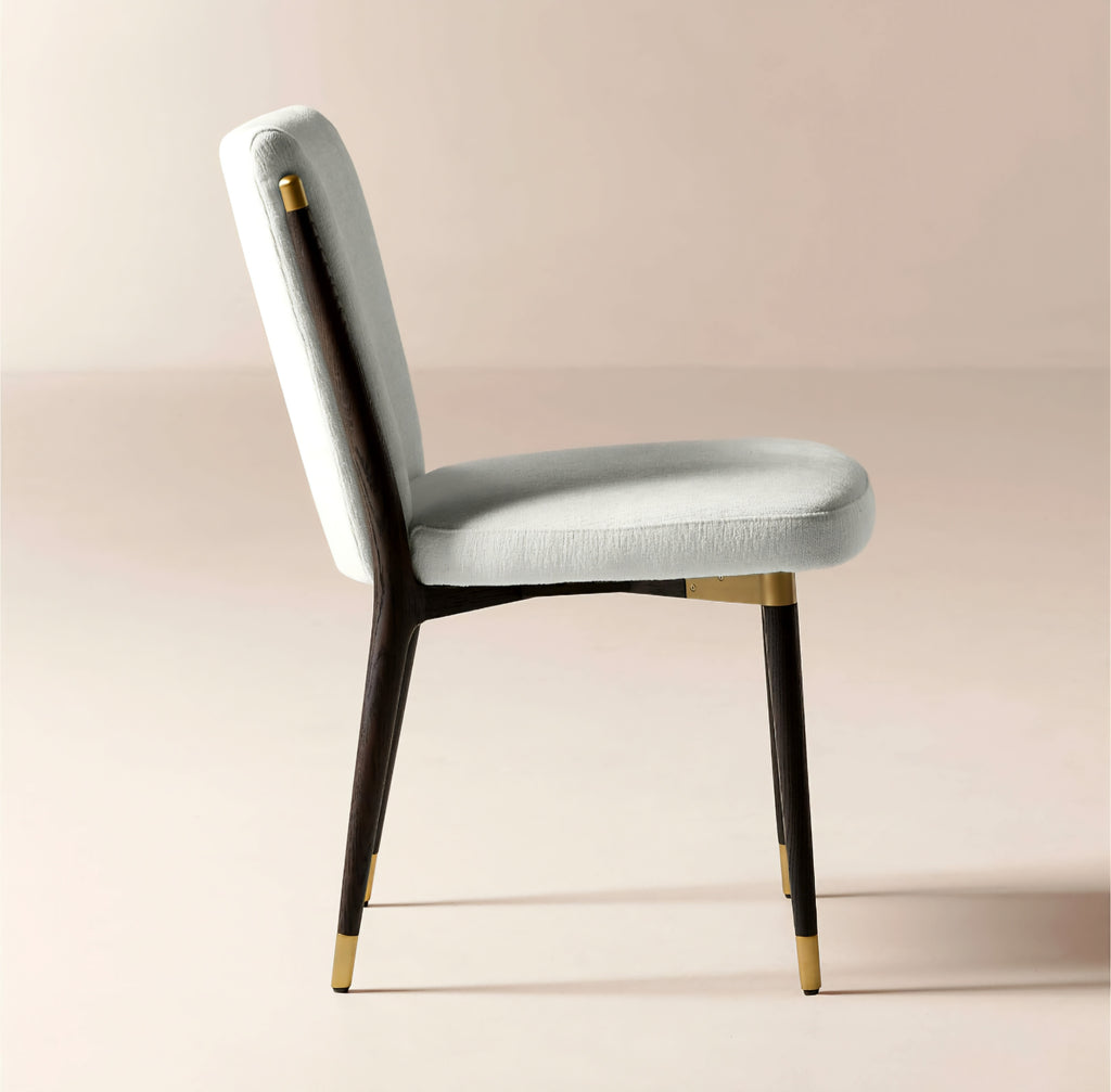 THE ONE × Norrie — Snow White Performance Fabric Armless Dining Chair