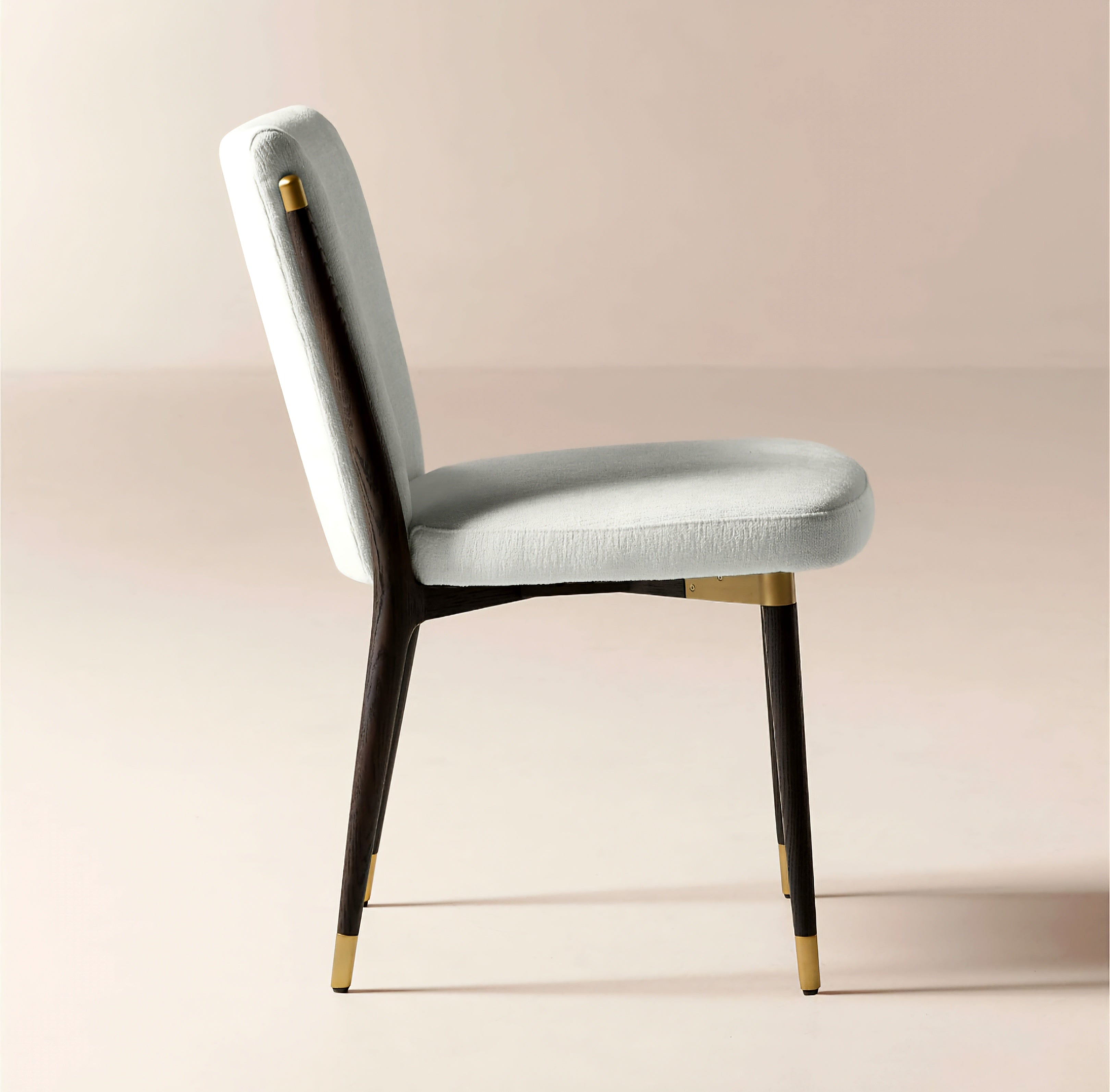 THE ONE × Norrie — Snow White Performance Fabric Armless Dining Chair