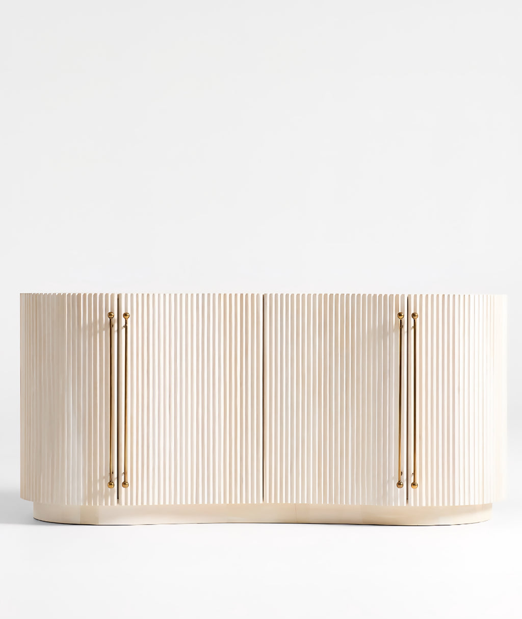 THE ONE × Coastline — Oak Wood Fluted Credenza (72")