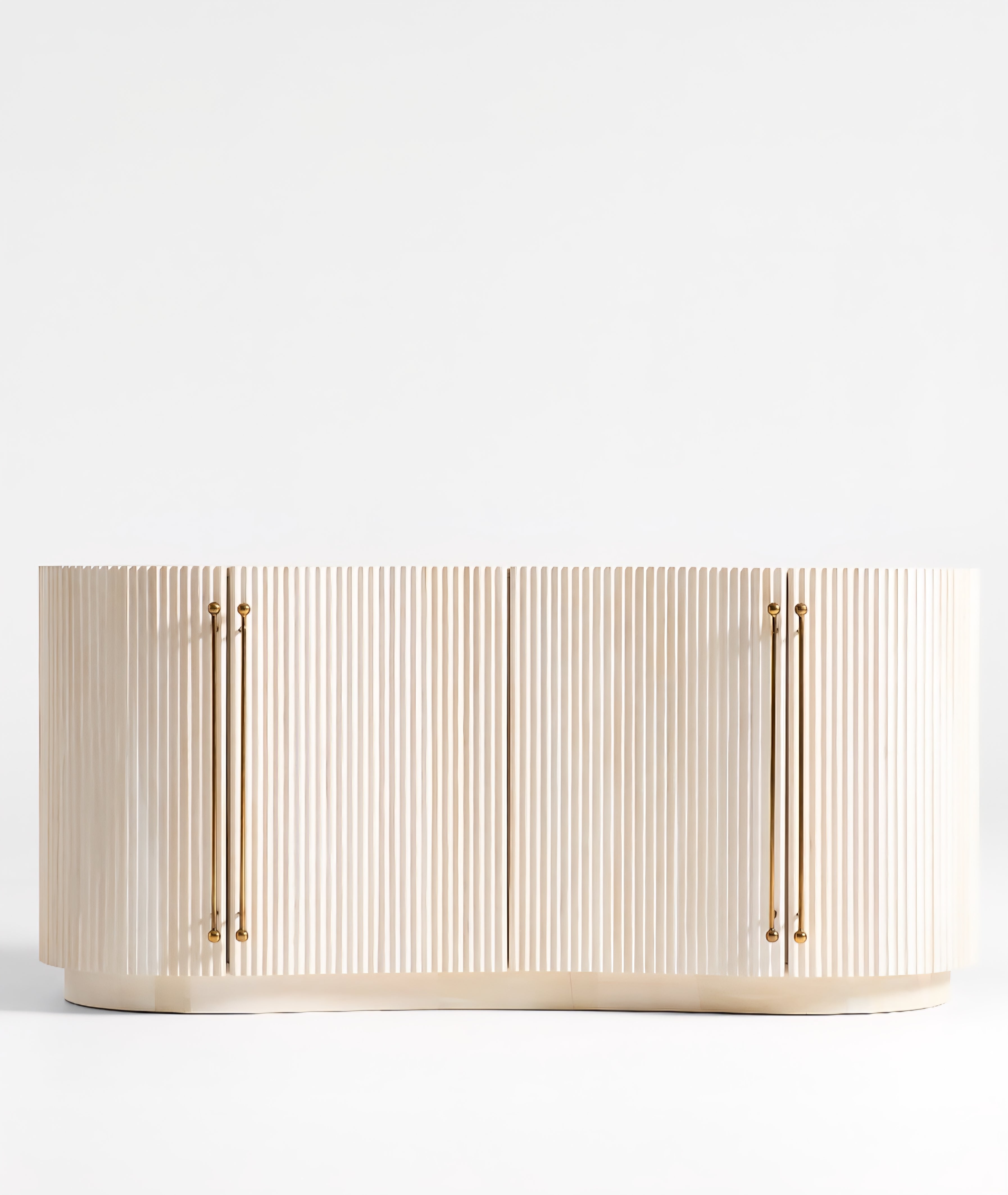 THE ONE × Coastline — Oak Wood Fluted Credenza (72")