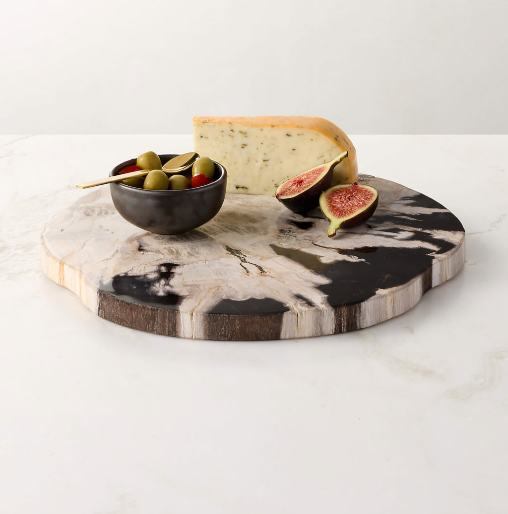 THE ONE × Ring — Petrified Wood Serving Board